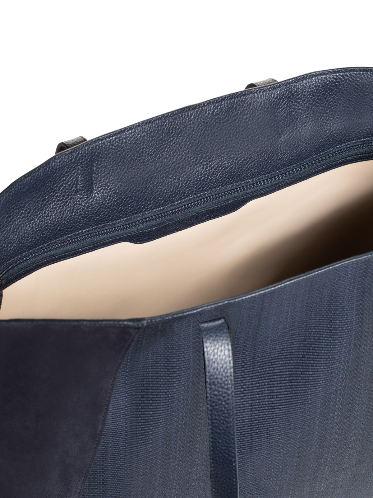 Designer Ai Medium Shoulder Tote - navy - blue