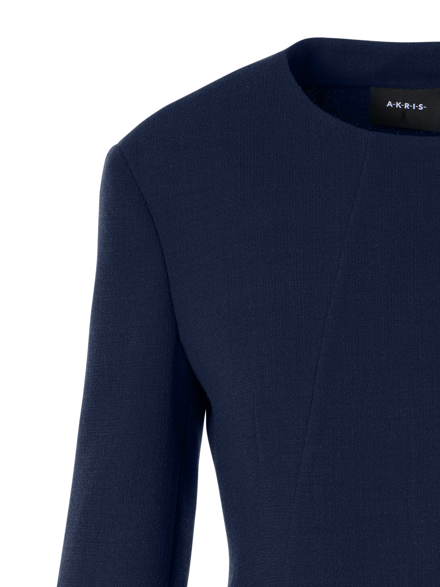 Designer Hemilio Short Jacket in Wool Double-Face - blue