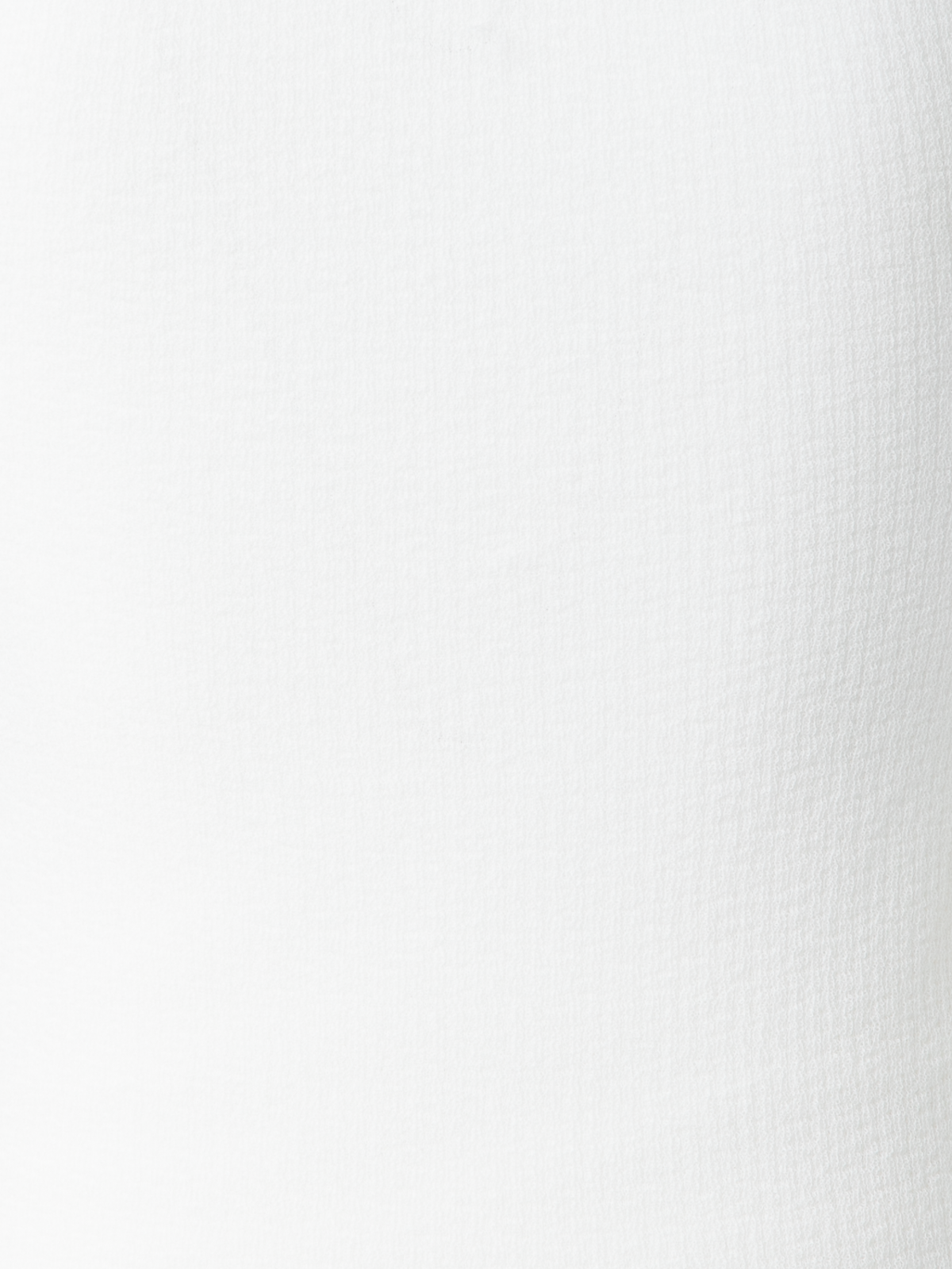 Designer Double Layered Knit Top in Sheer Cotton - ecru - white