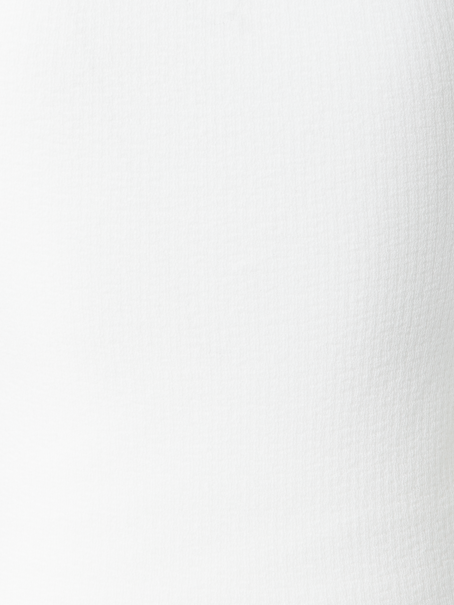 Designer Double Layered Knit Top in Sheer Cotton - ecru - white