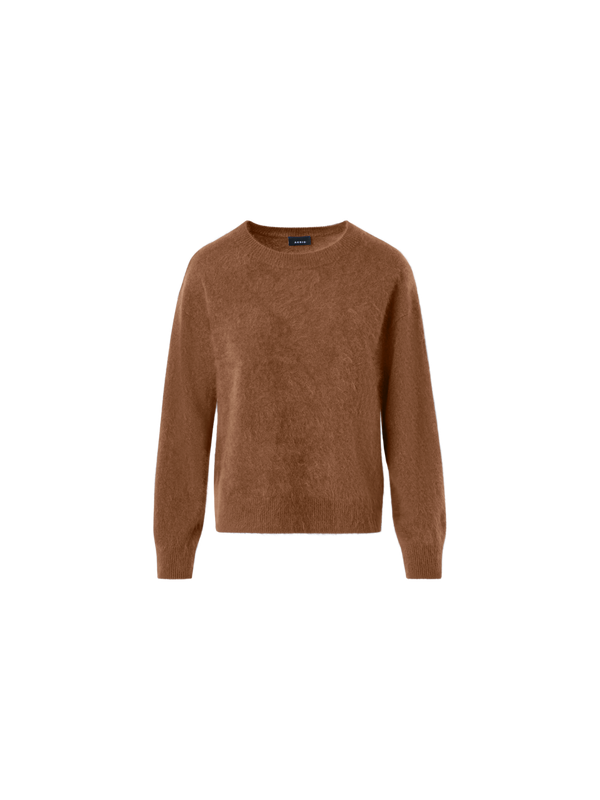 Designer Cloud Cashmere Knit Sweater - brown