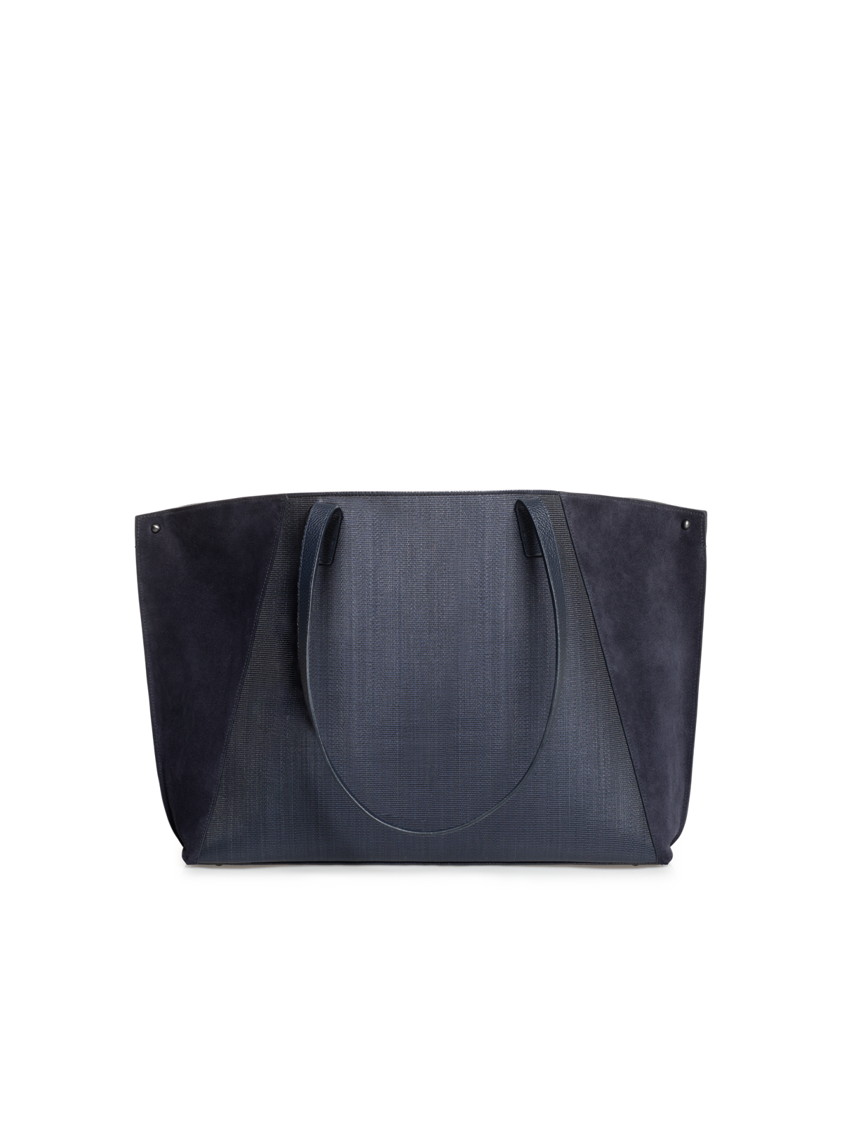 Designer Ai Medium Shoulder Tote - navy - blue