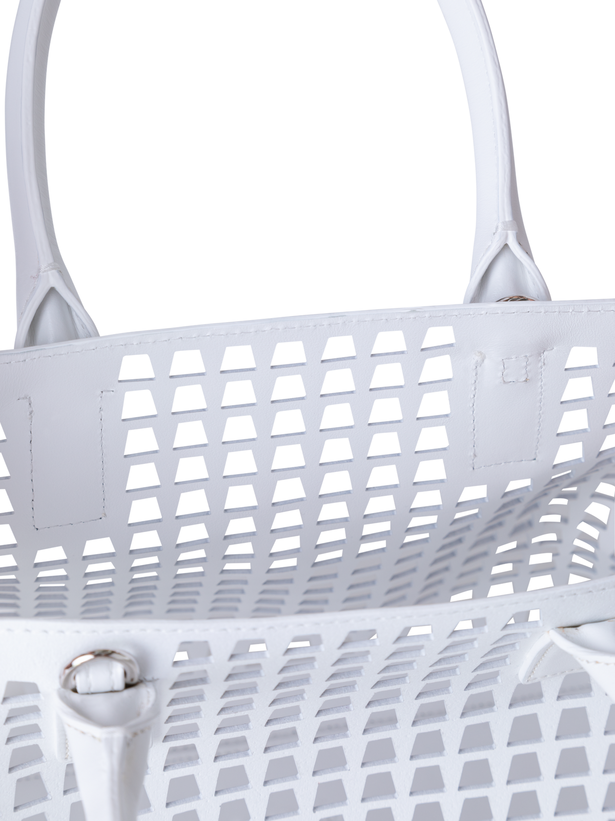 Designer Ai Little Top Handle Tote - neutral - white