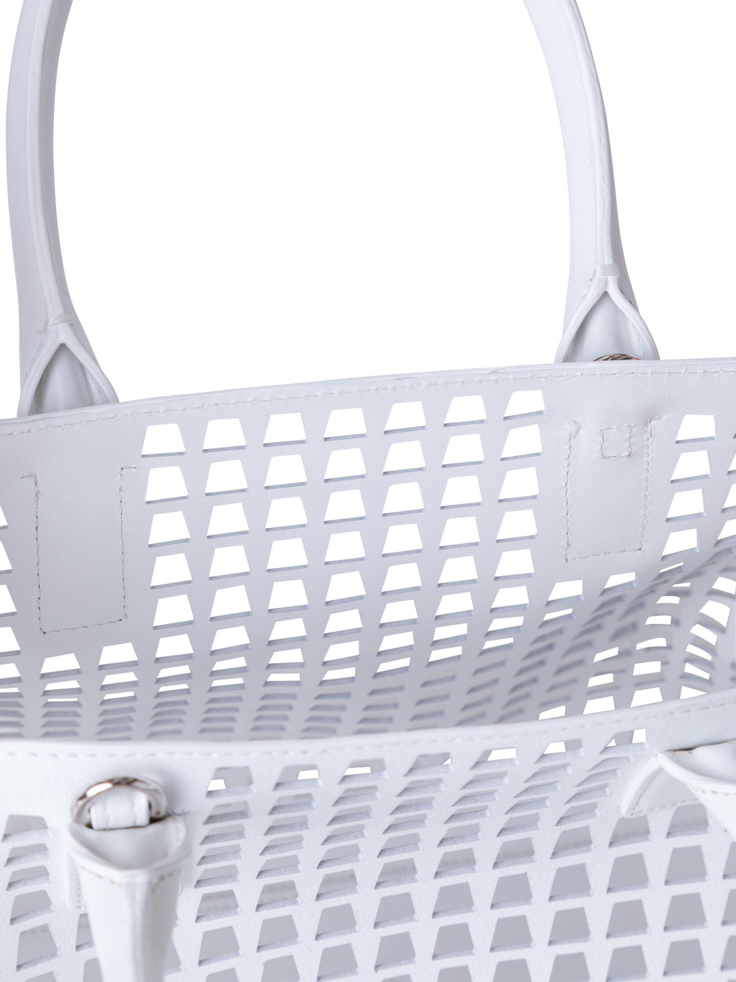 Designer Ai Little Top Handle Tote - neutral - white