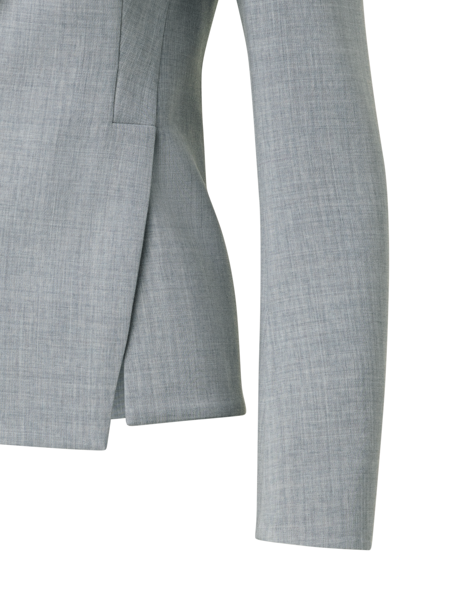 Designer Wool Double-Face Jacket - pastel - grey