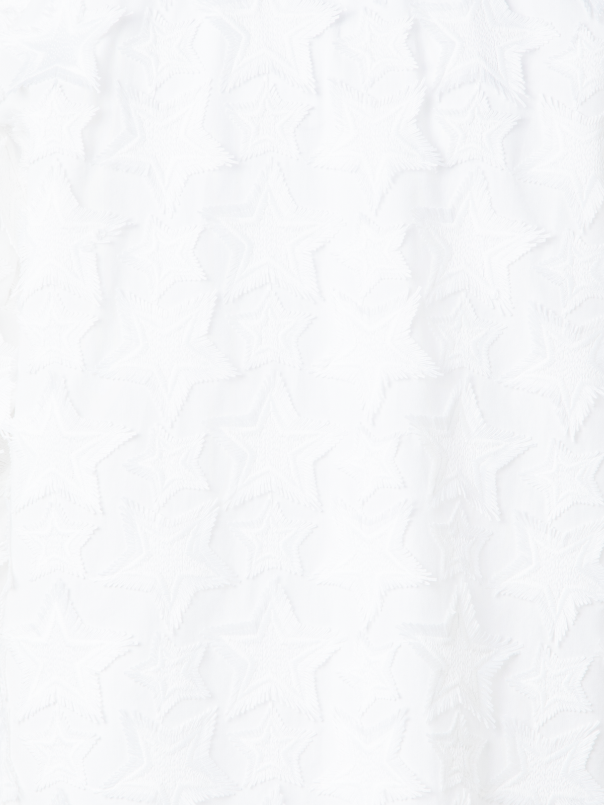 Designer Blouse in Cotton with 3D Star Embroidery - neutral - ecru - white