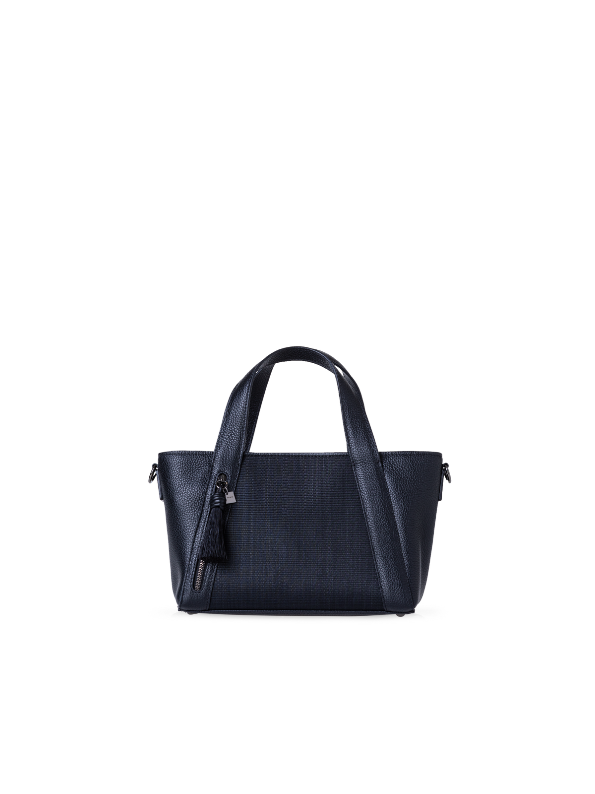Designer Alexa Little Zip Top Handle Tote - black