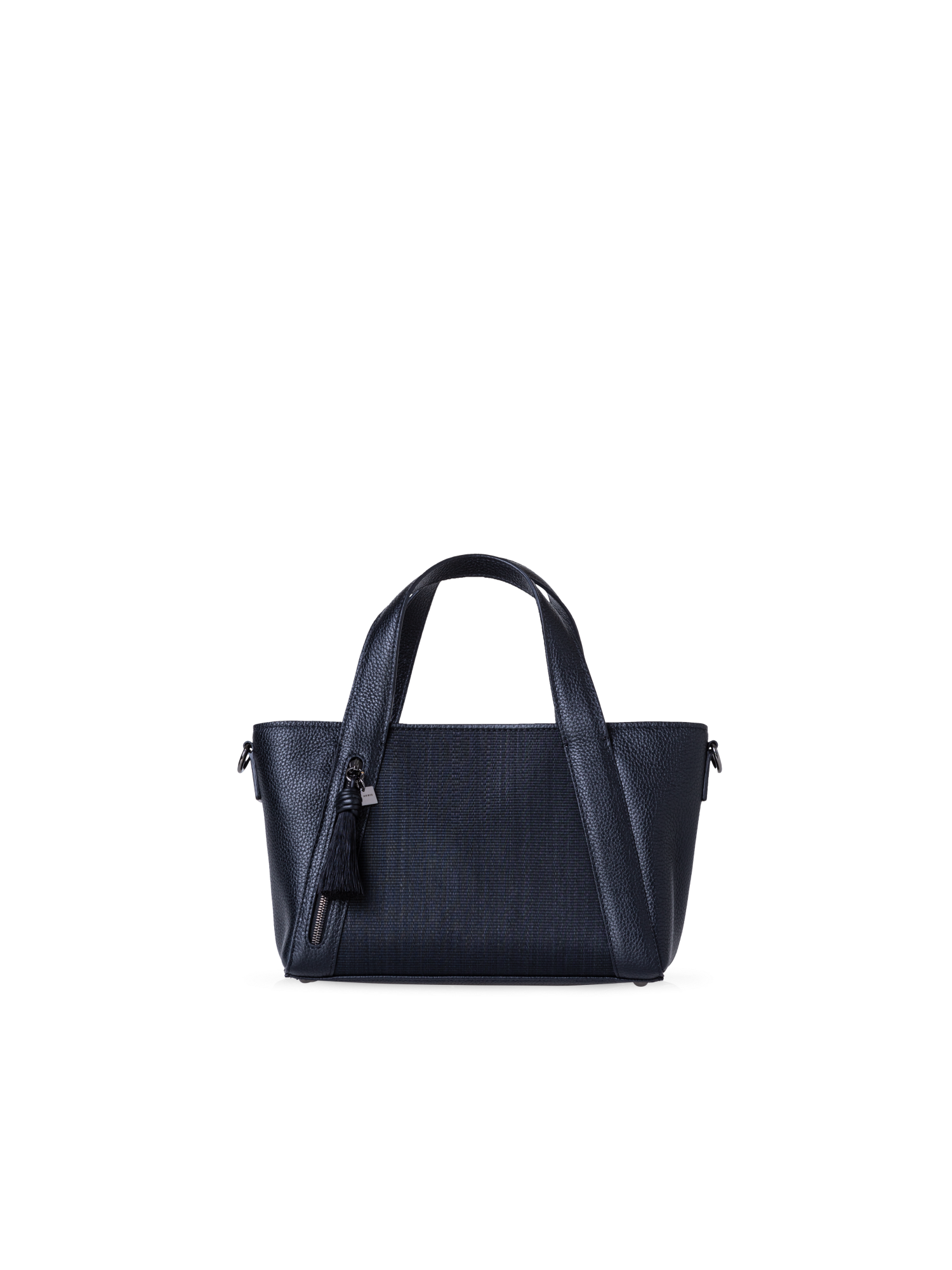Designer Alexa Little Zip Top Handle Tote - black
