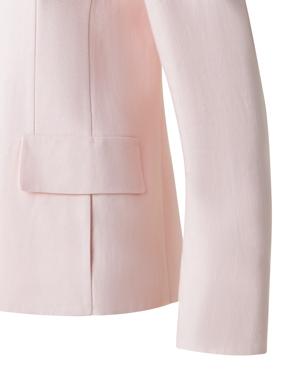 Designer Double-Breasted Blazer in Linen Double-Face - pastel - pink