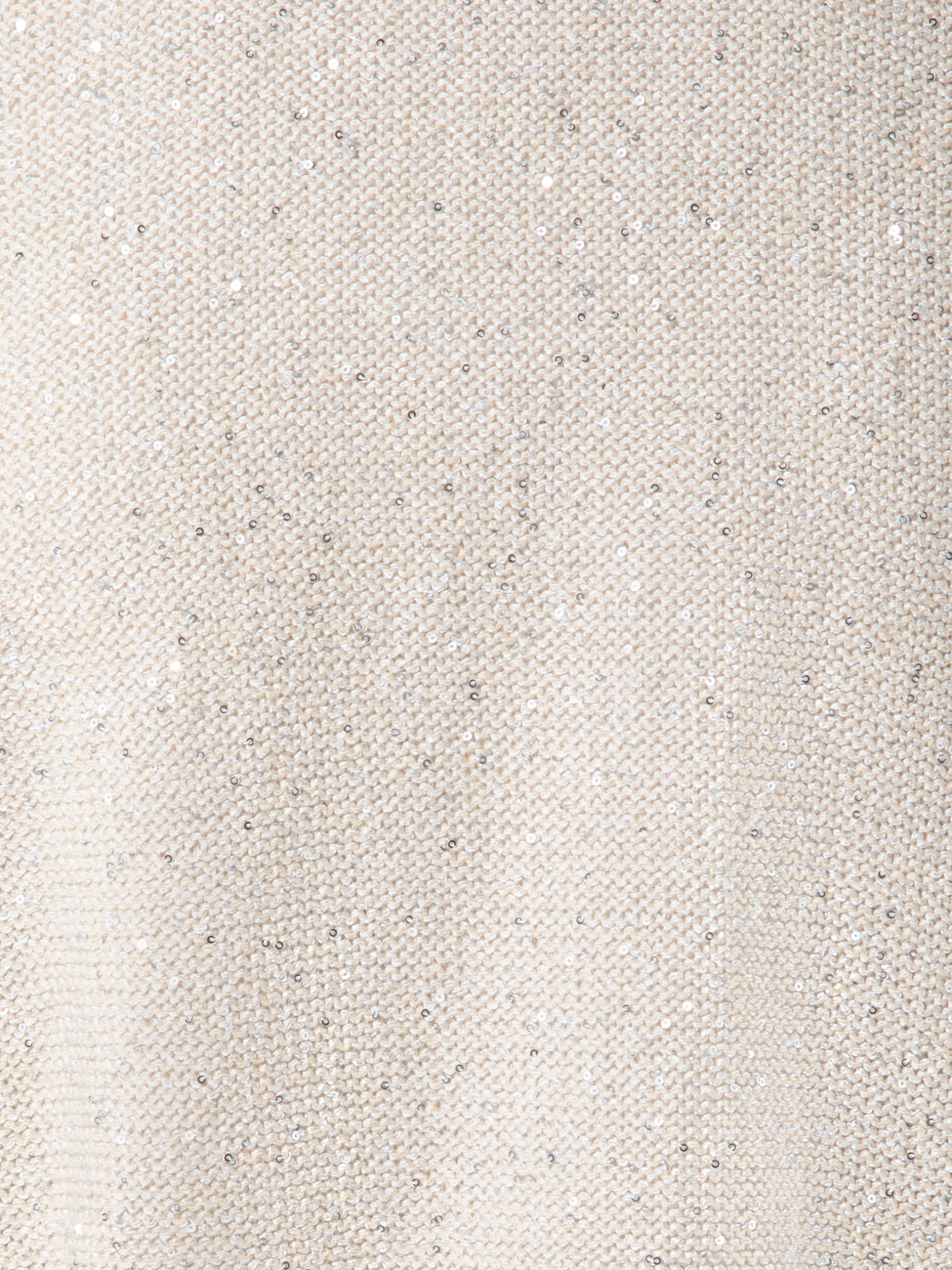 Designer Cardigan in Linen Cotton with Micro Sequins - neutral - pastel - beige