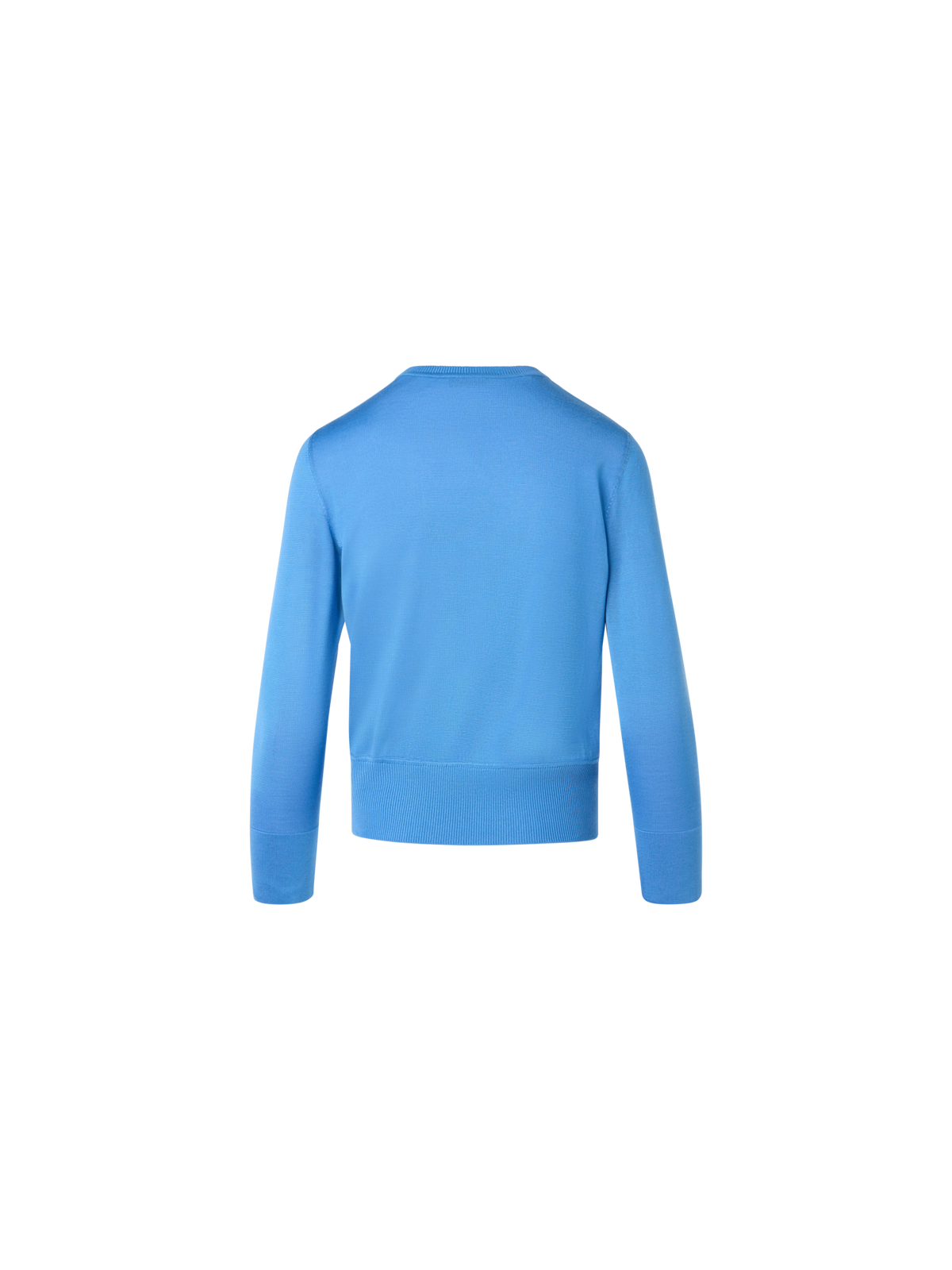 Designer Whitecaps Print Silk Cardigan - blue