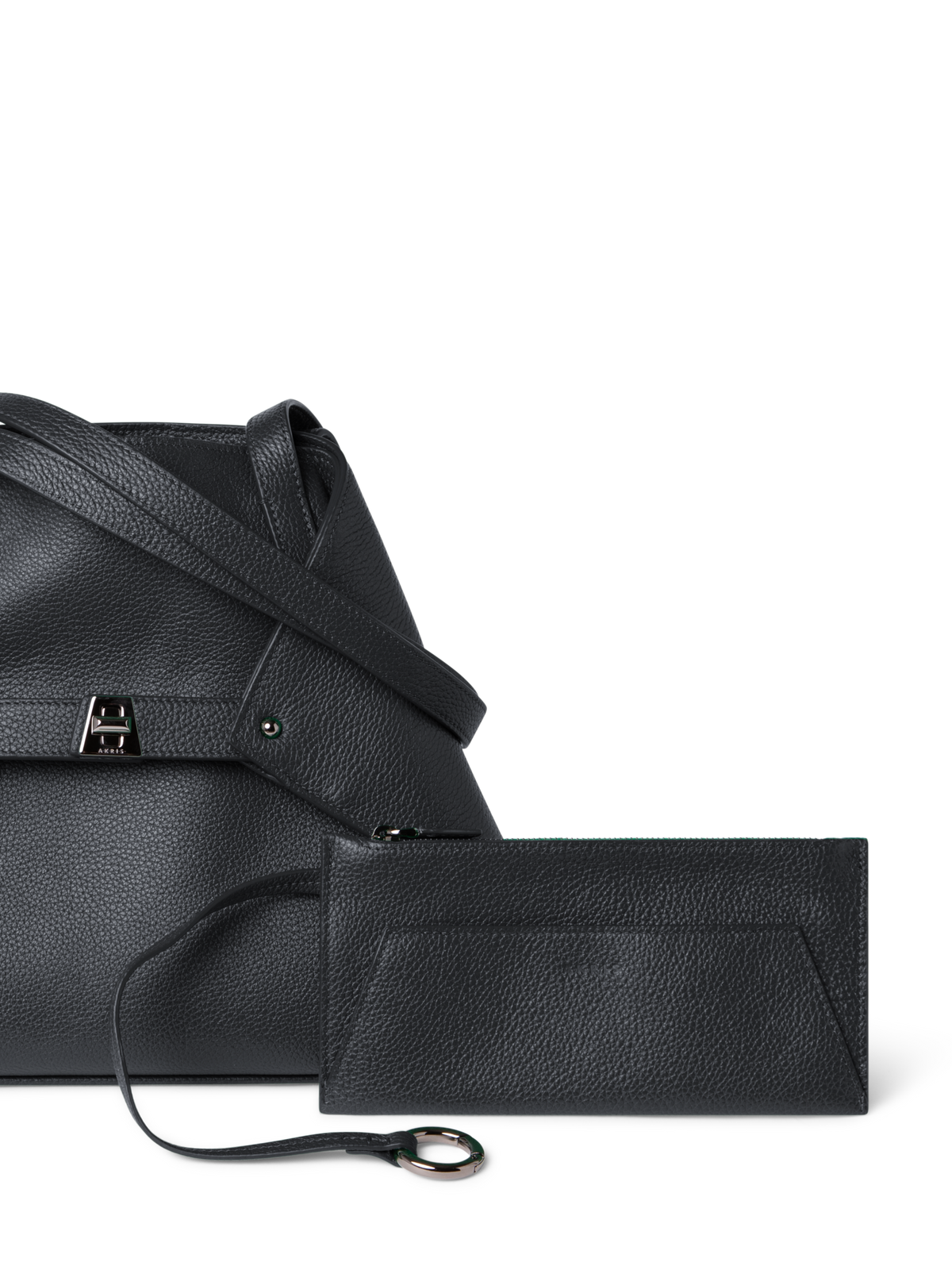 Designer Ai Small Shoulder Tote - neutral - black