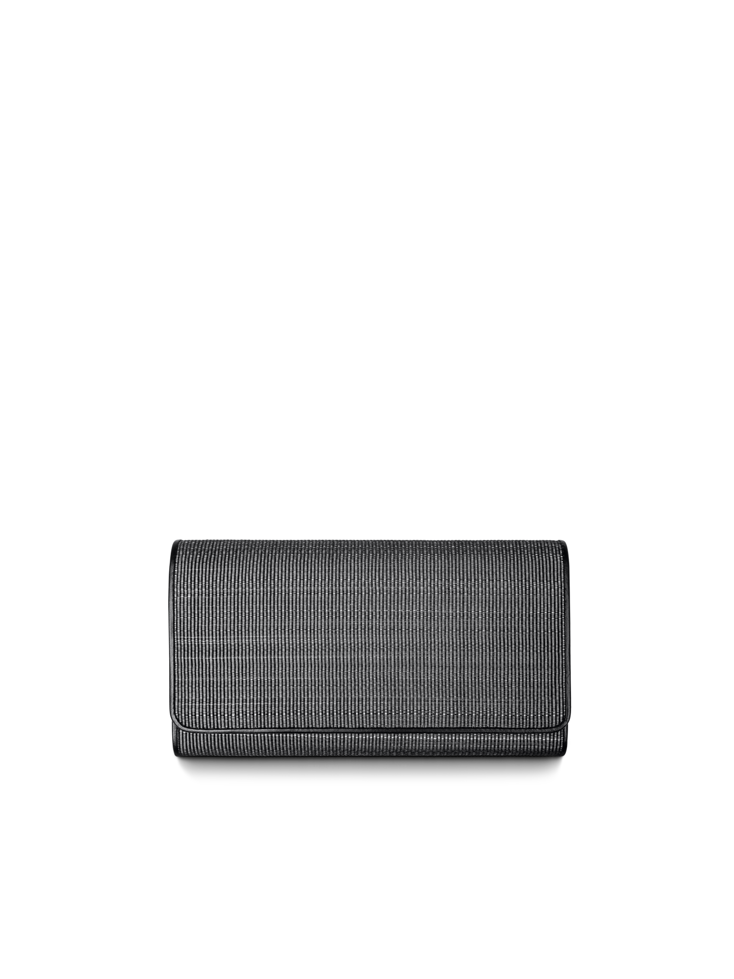 Designer Long Wallet in Horsehair - grey