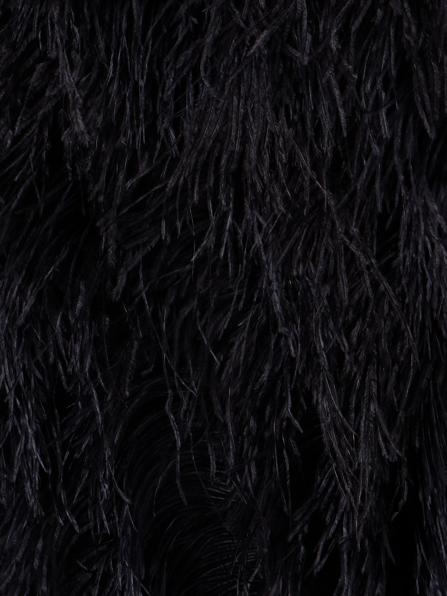 Designer Wool Double-Face Feathered Pencil Skirt - black - neutral