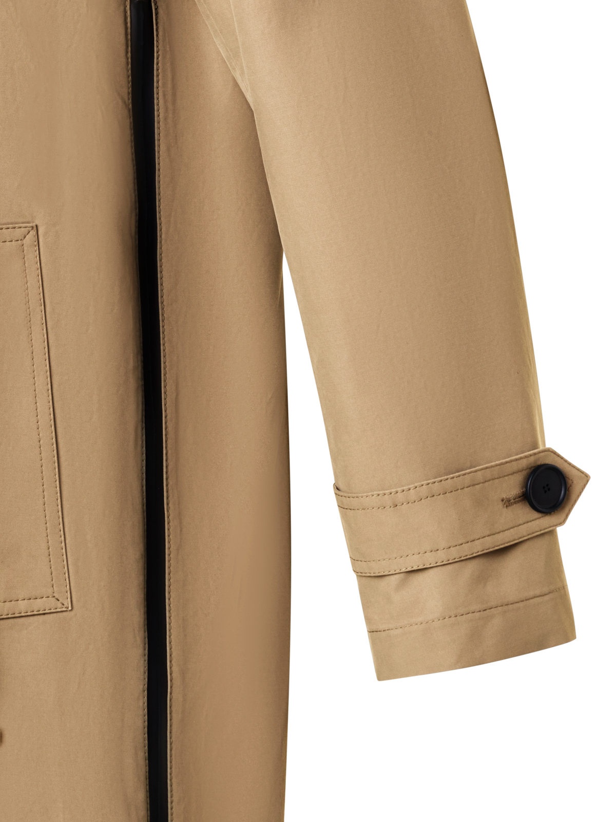 Designer Water-Repellent Parka with Removable Hood - brown