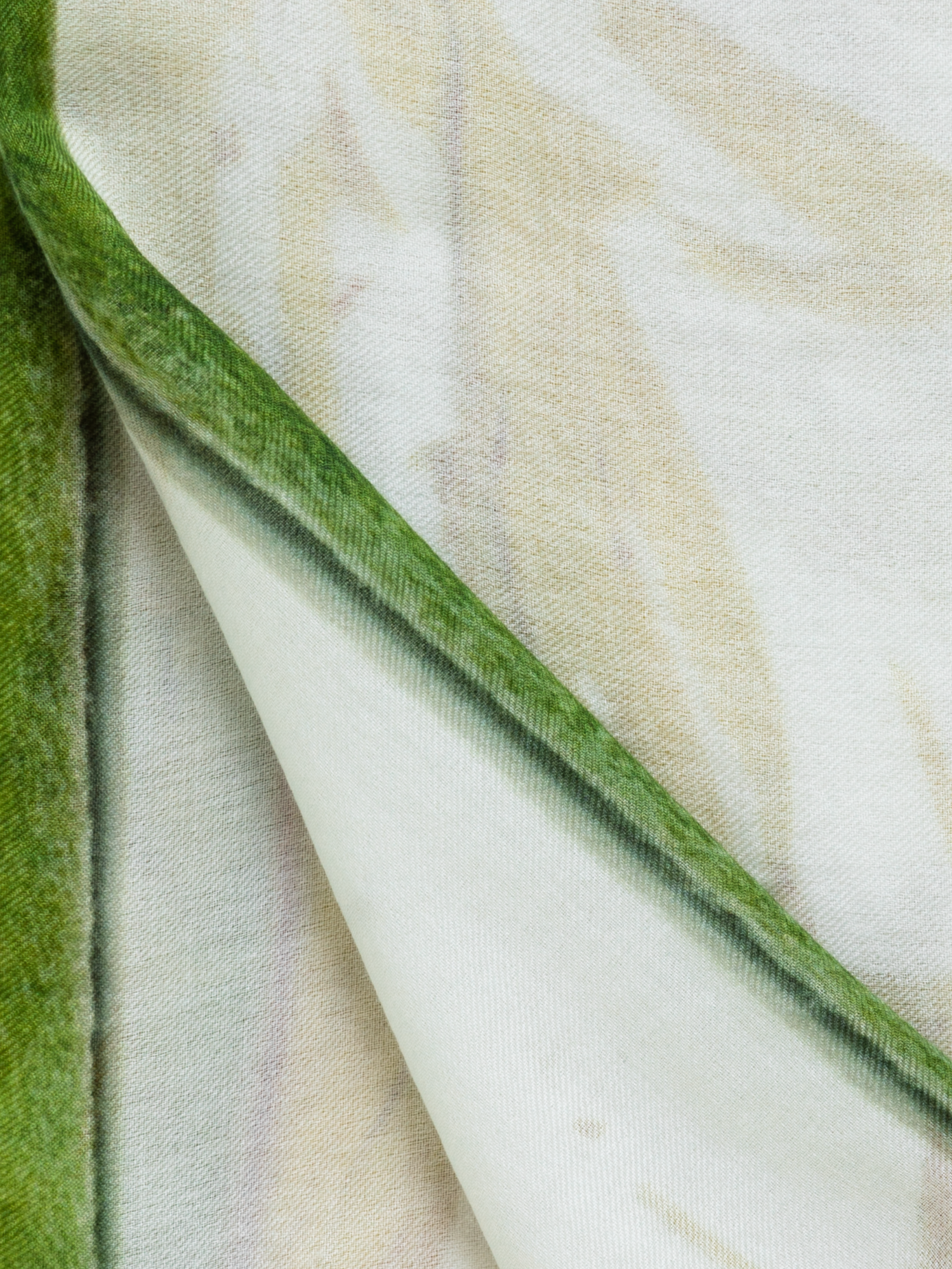 Designer Scarf Cashmere Silk Scattered Calendula Print - multicolor