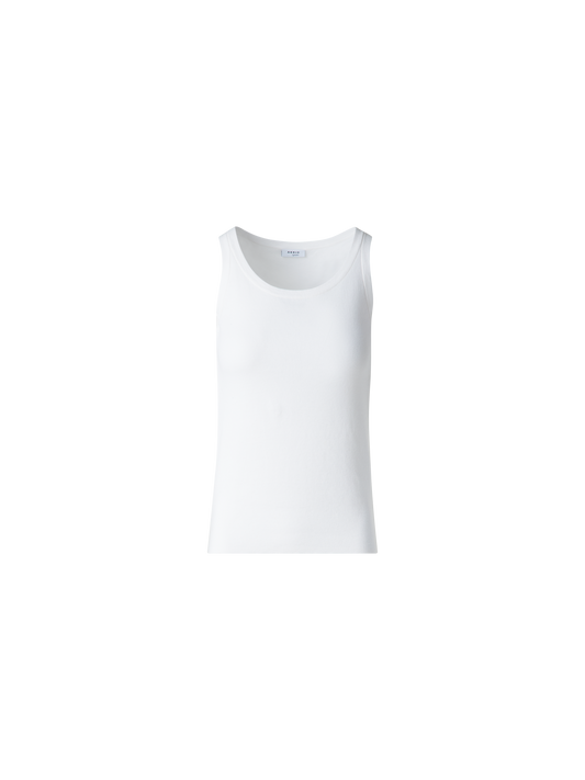 Designer Cream Knit Tank Top - neutral - ecru - white