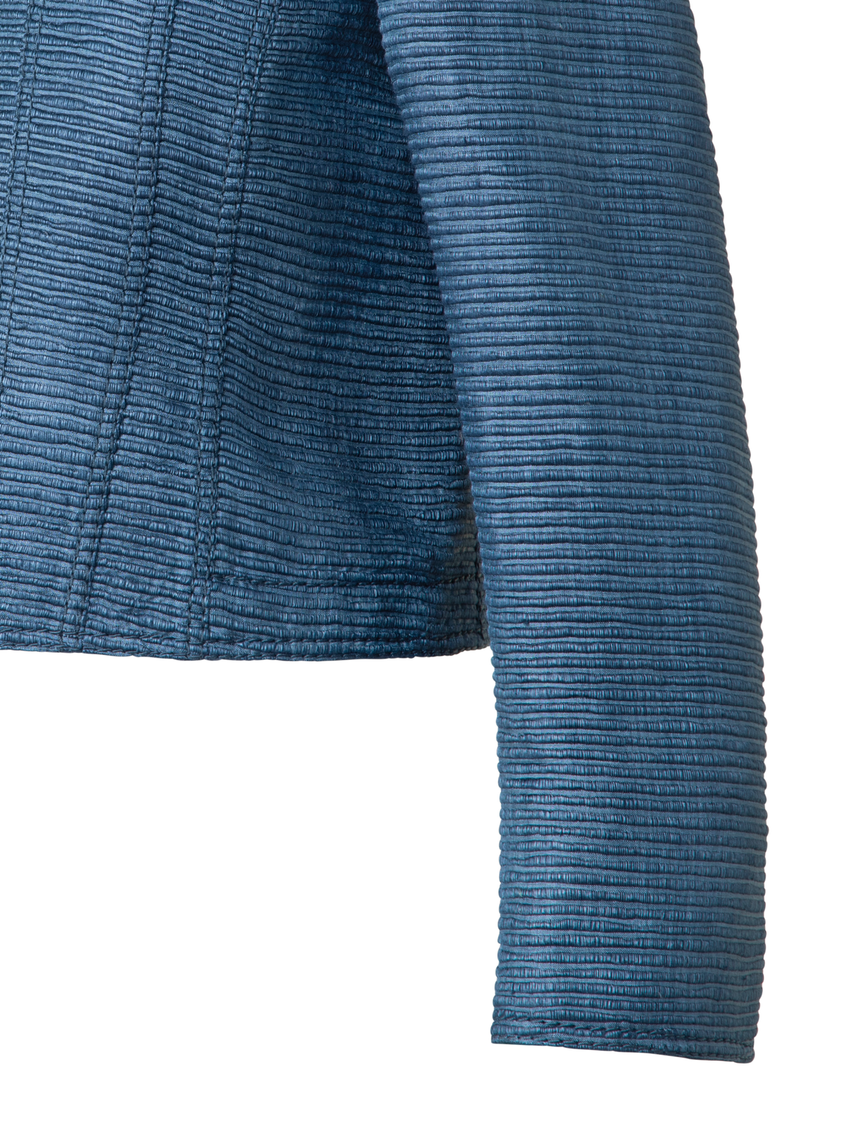 Designer Short Jacket in Indian Silk Ottoman - blue