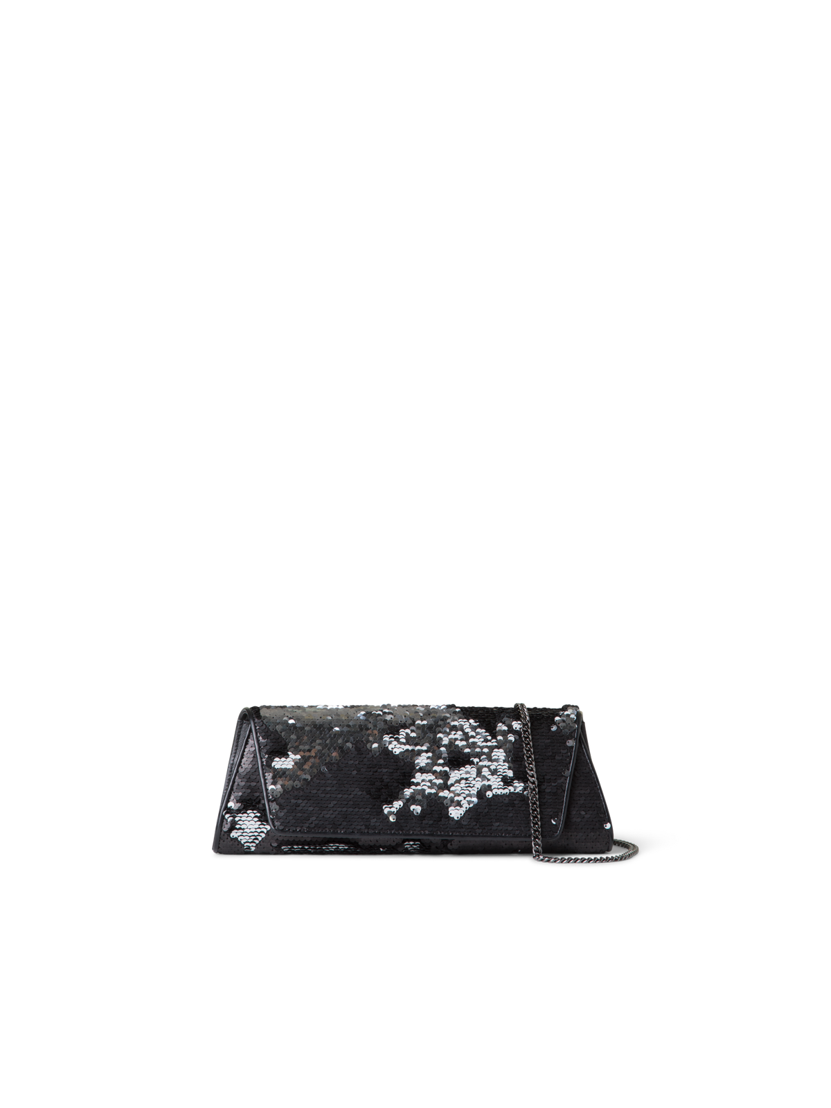 Designer Anouk Small Trapezoid Clutch - black