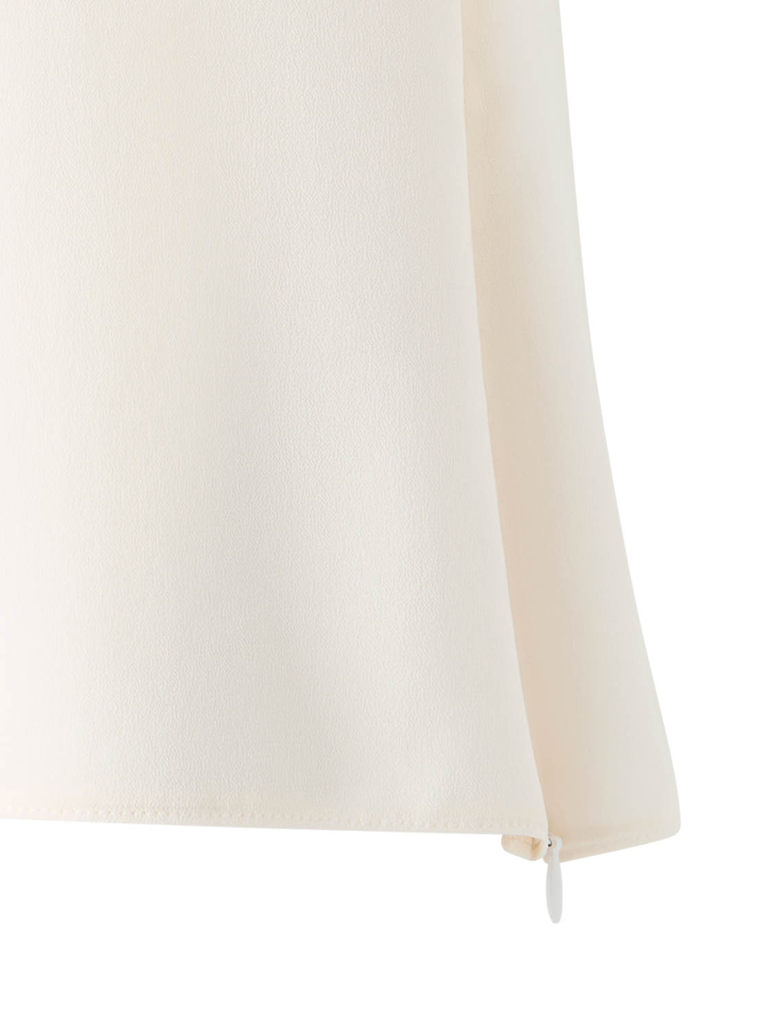 Designer Sleeveless Silk Georgette Top - ecru - white