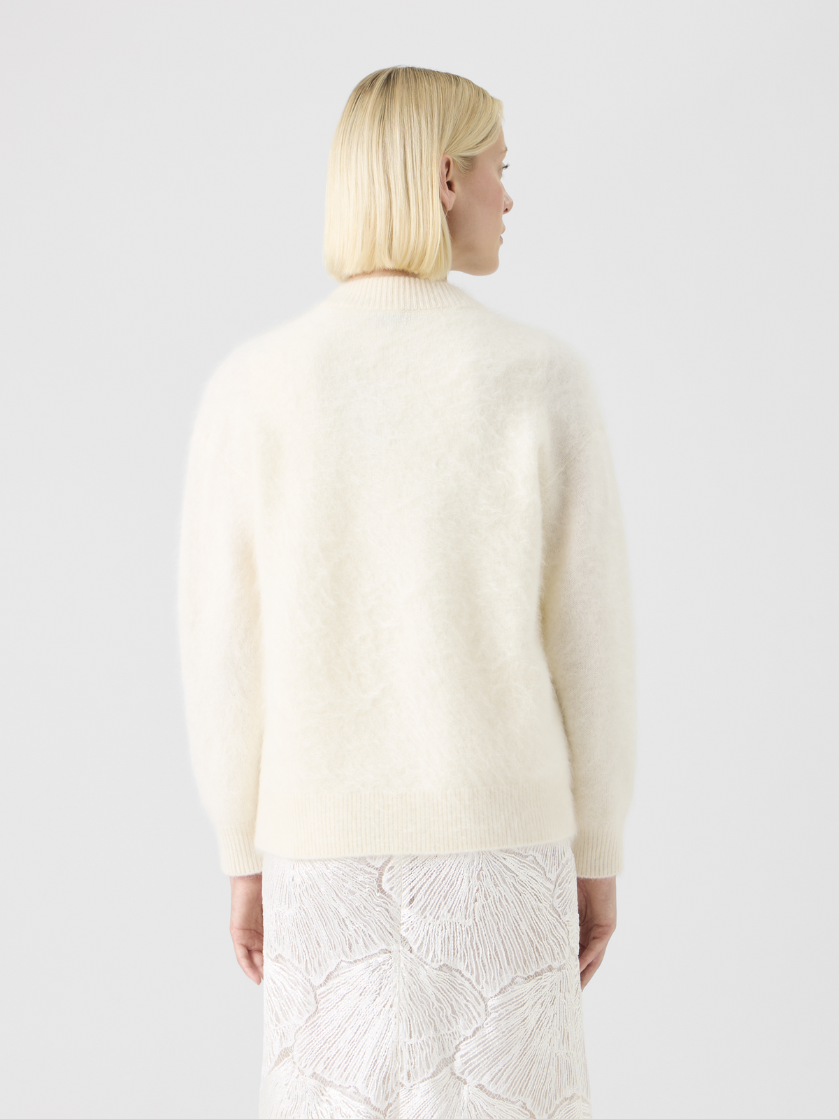 Designer Cloud Cashmere Relaxed Cardigan - ecru #editorial