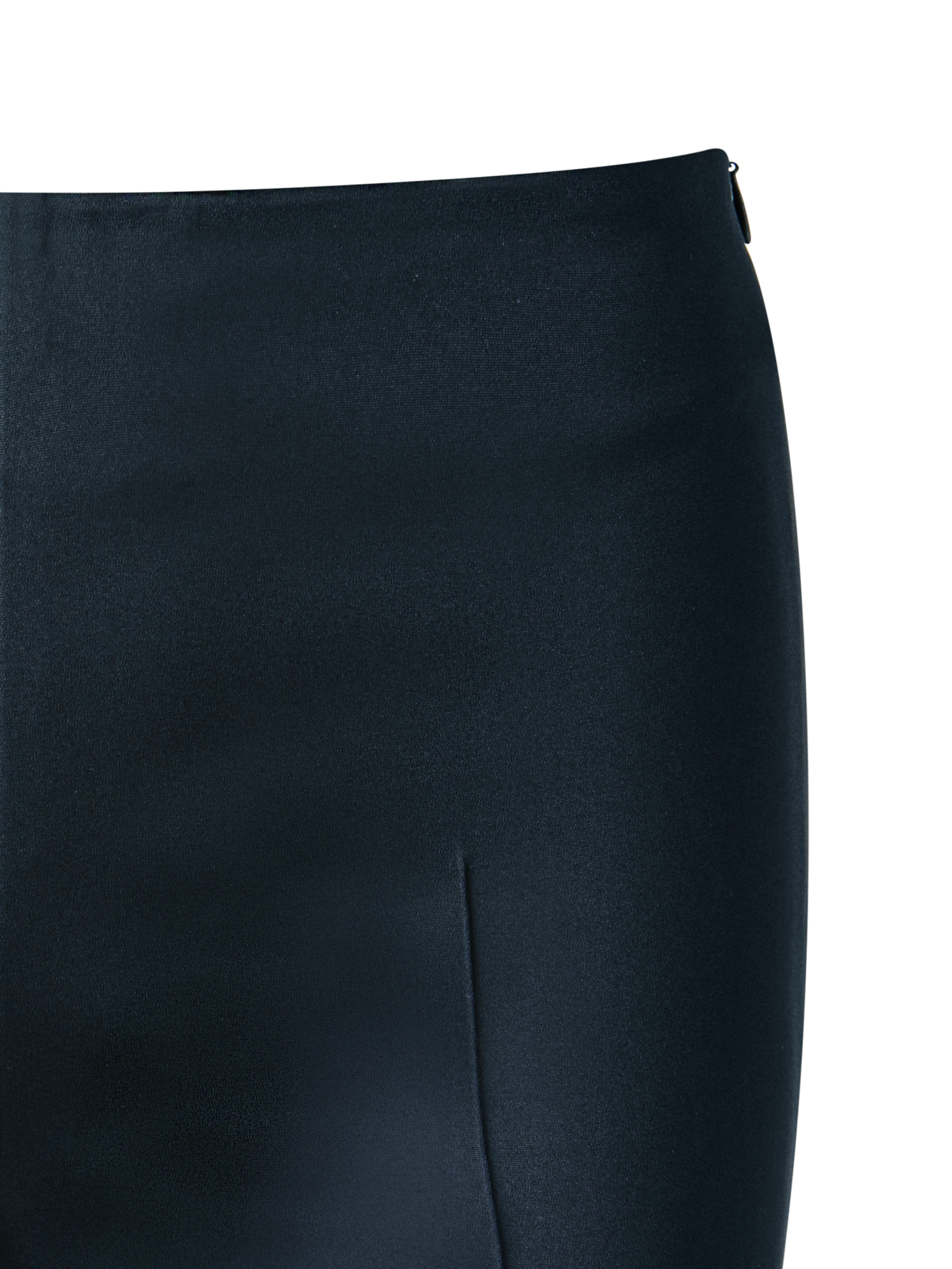 Designer Slim Silk Stretch Crêpe Pants - navy - blue