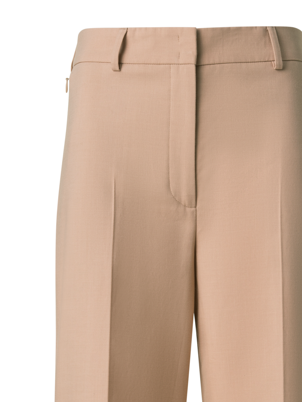 Designer Wide Cotton Double-Face Pants - neutral - beige
