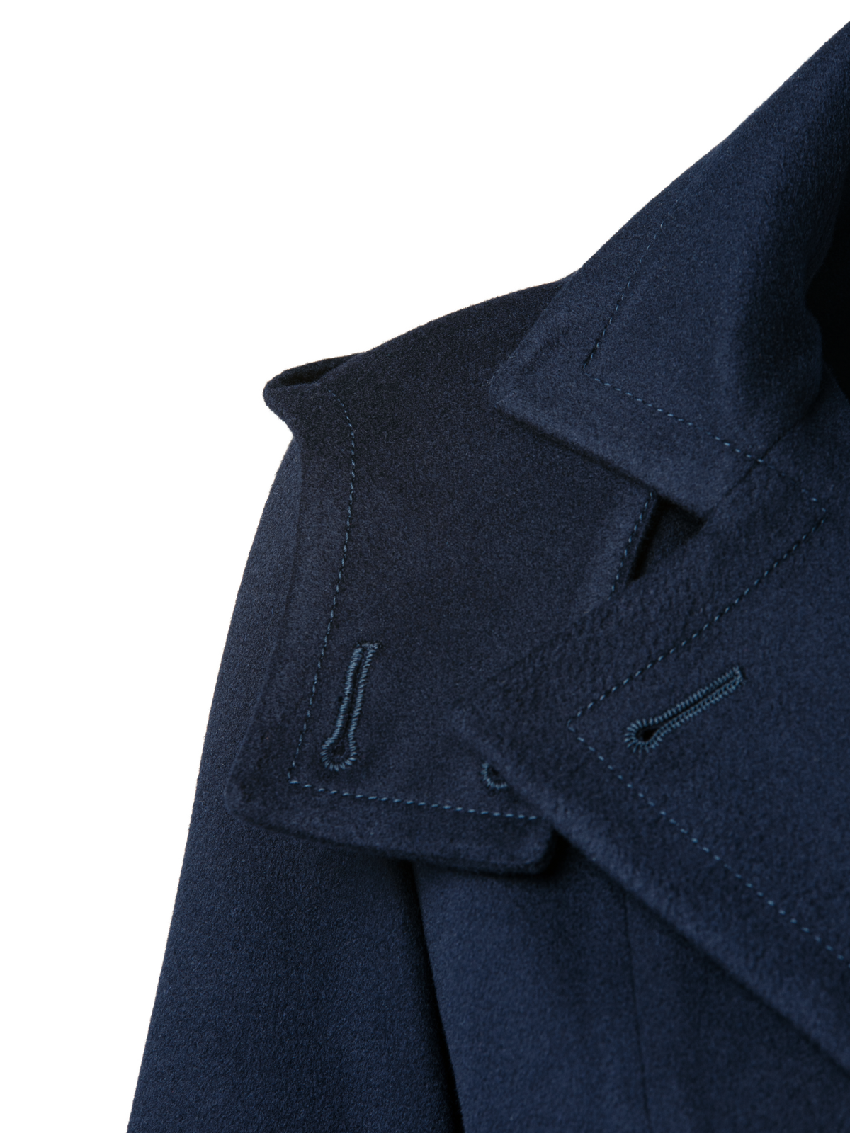 Designer Storm System® Cashmere Coat - navy - blue