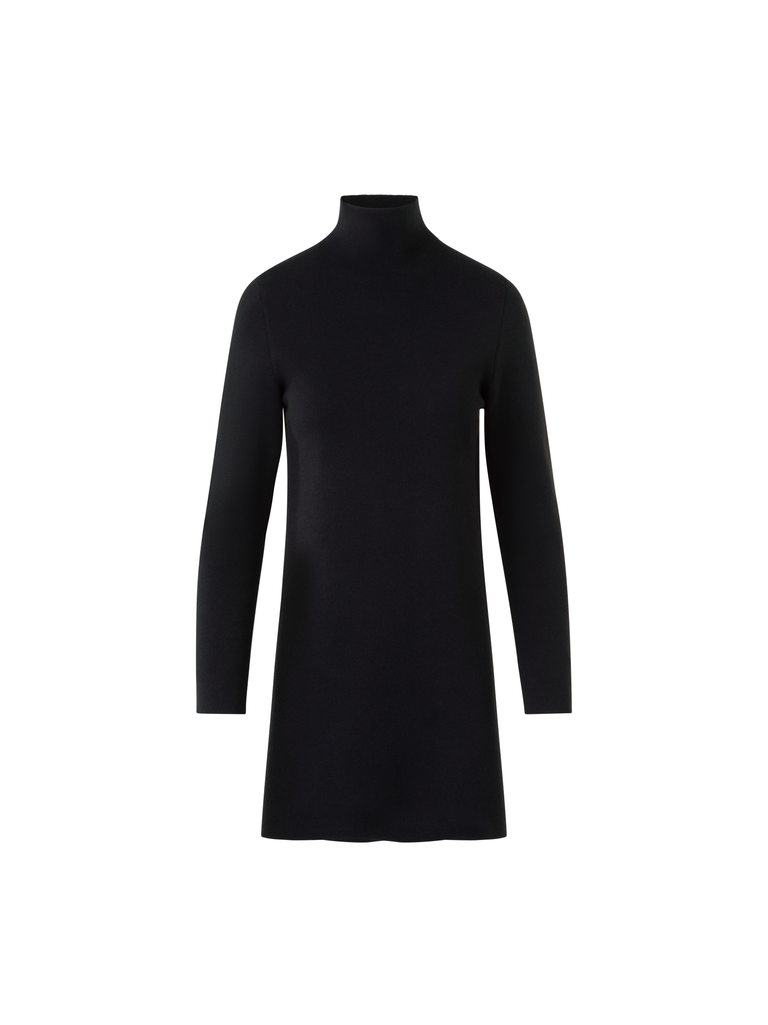 Designer Cashmere Silk Milano Knit Tunic - black - neutral