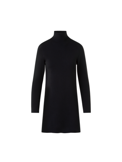 Designer Cashmere Silk Milano Knit Tunic - black - neutral