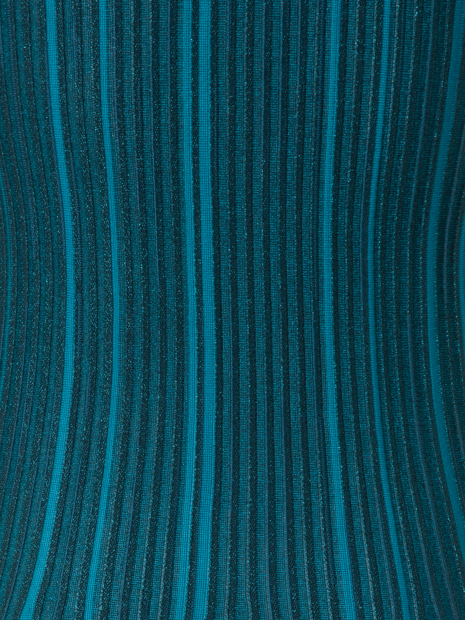 Designer Sleeveless Knit Dress in Silk Rib Lurex - green