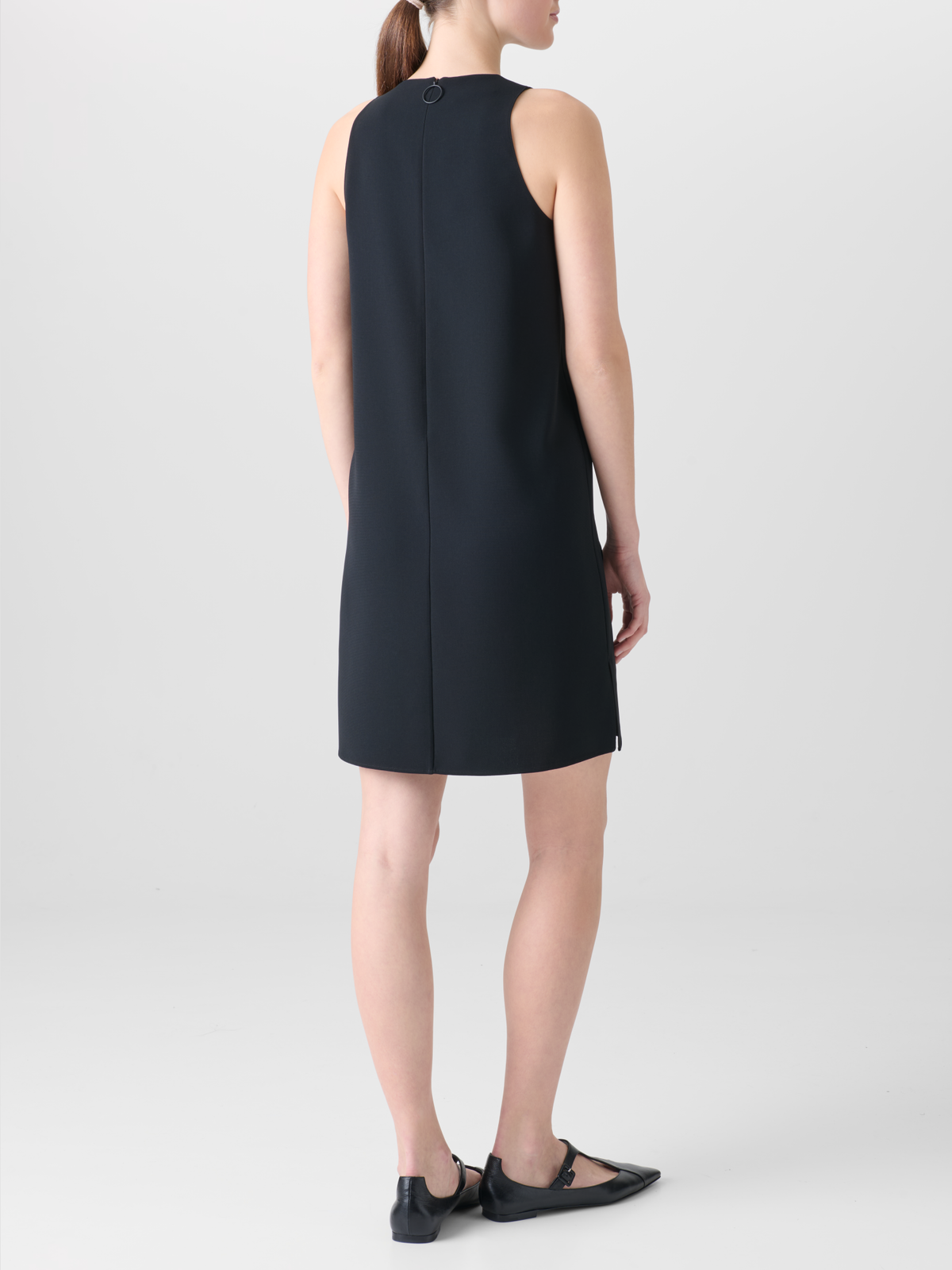 Designer Heavy Laser Cut Mini Dress with Dropping Dots - black - neutral #editorial