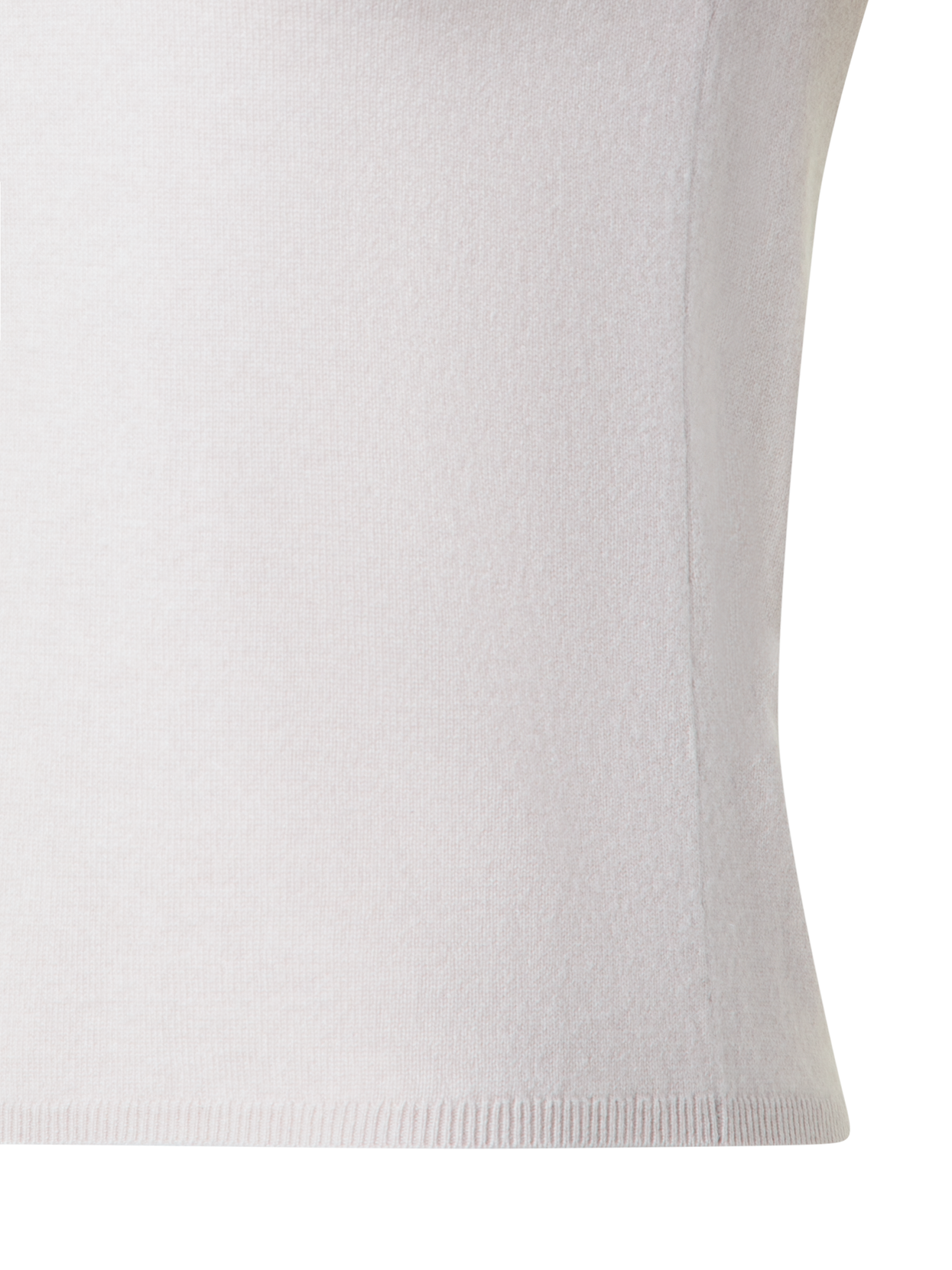 Designer Short Sleeve Pure Cashmere Knit Sweater - neutral - grey - beige