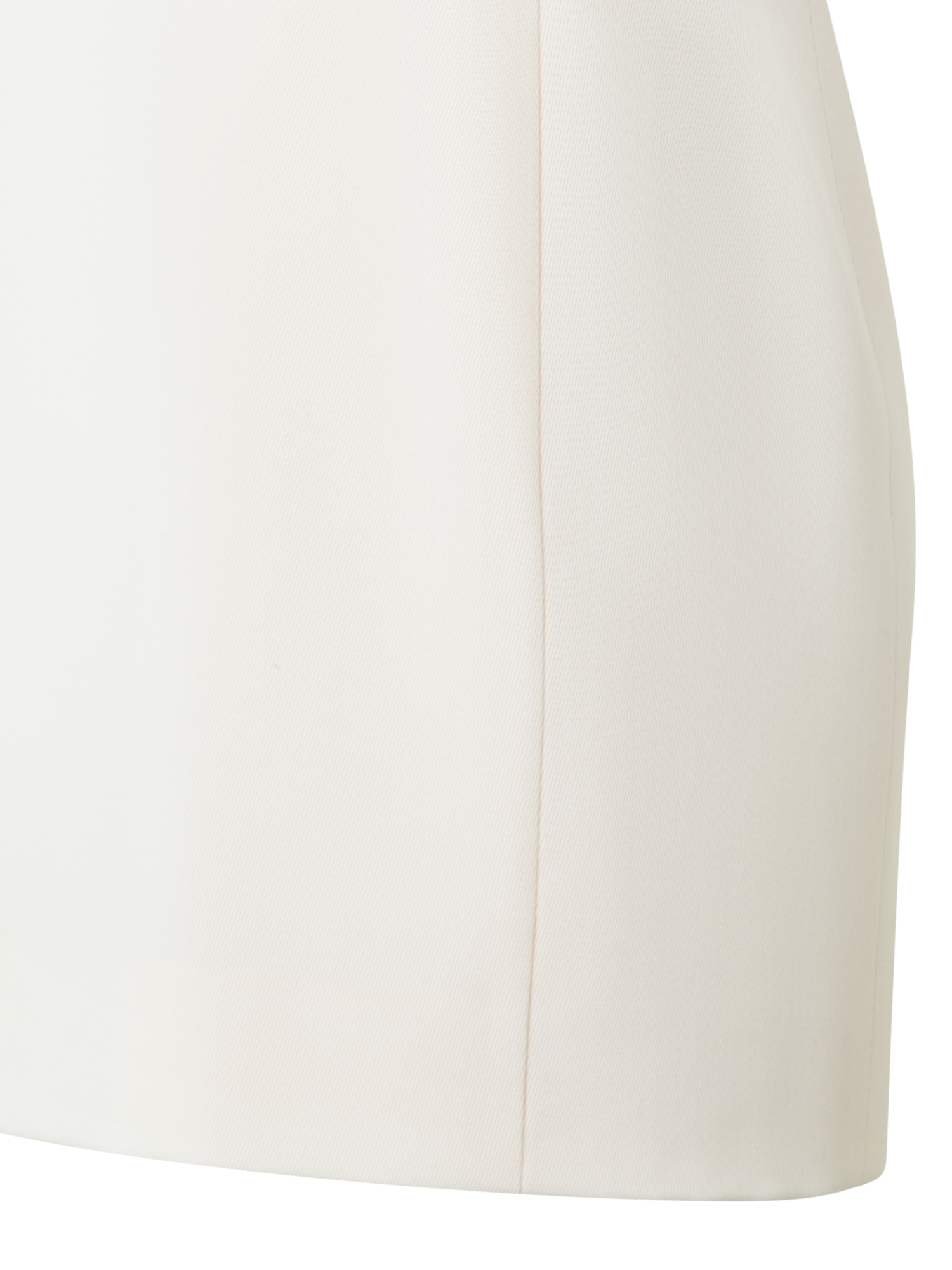 Designer Short Shift Dress with Metal Rings - neutral - ecru - white