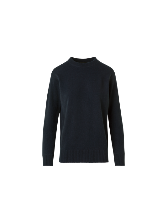 Designer Relaxed Sweater in Pure Cashmere - black - neutral