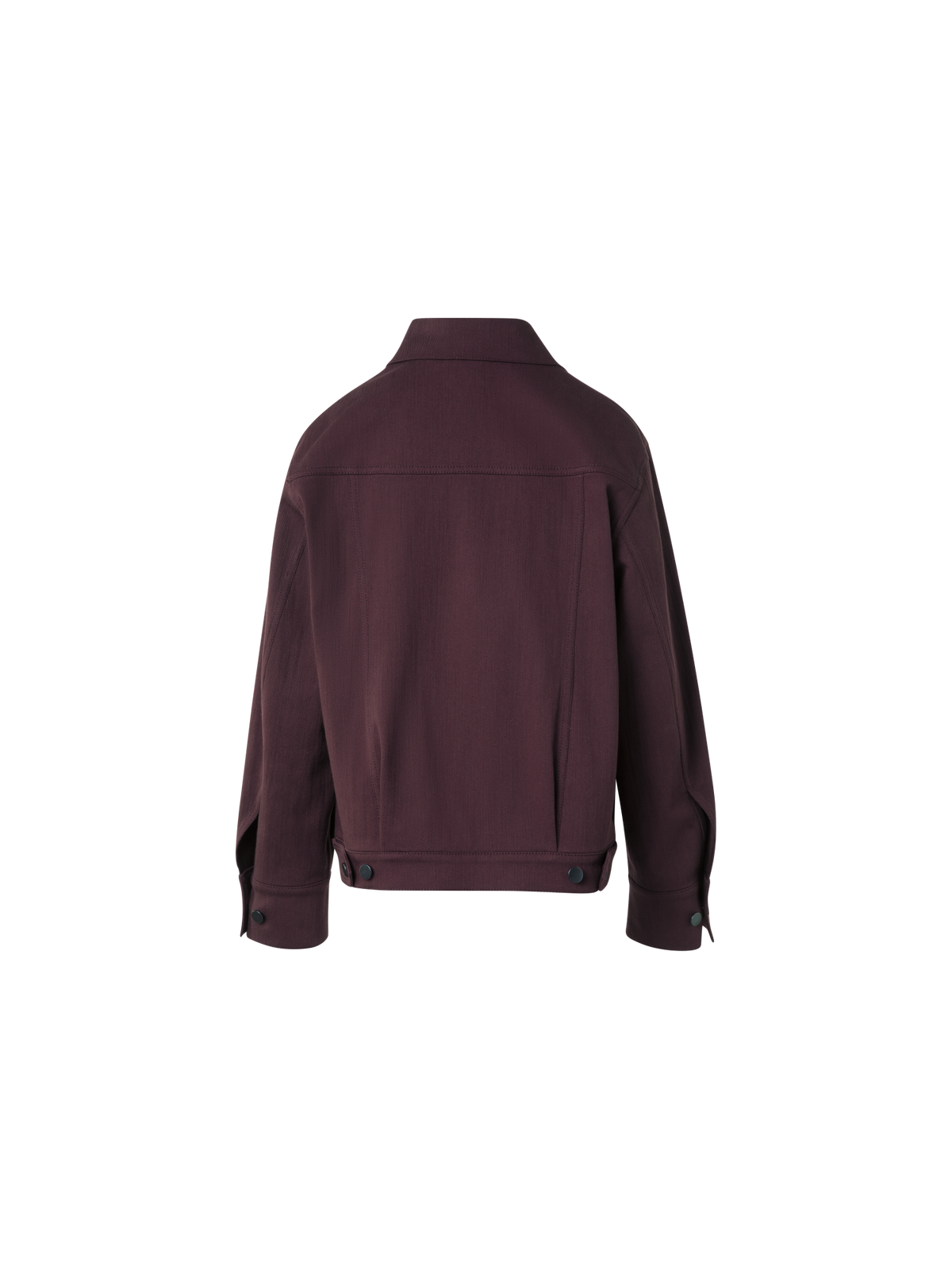 Designer Oversized Cotton Denim Jacket - purple - red