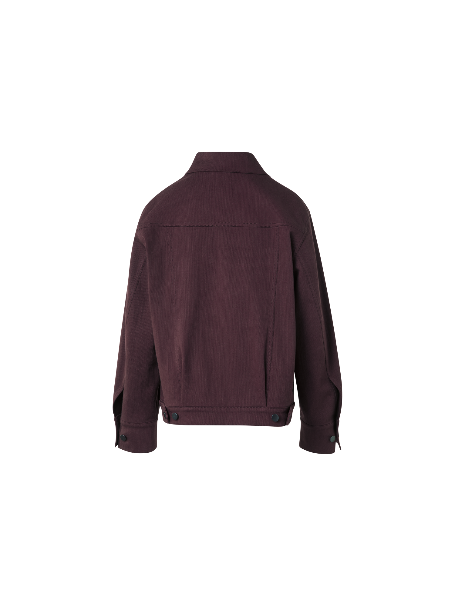 Designer Oversized Cotton Denim Jacket - purple - red