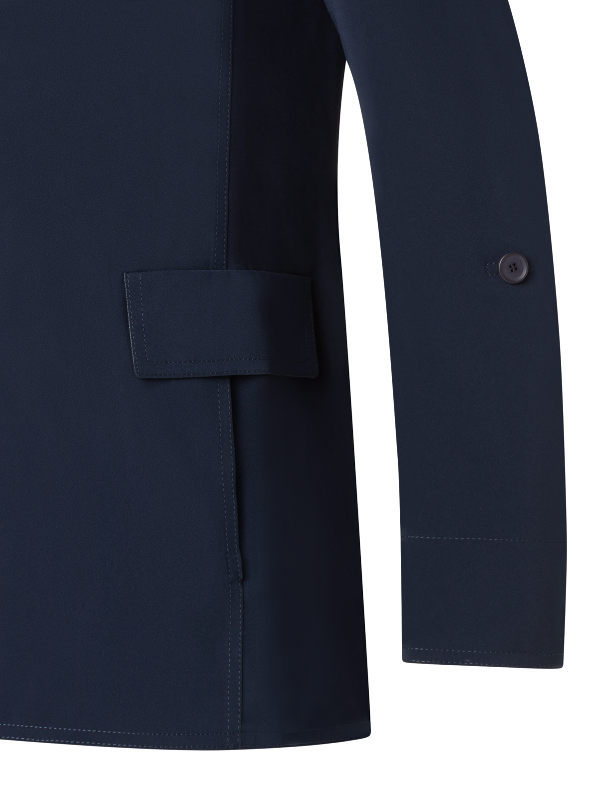 Designer Travel-Friendly Laser Cut Boyfriend Blazer - navy - blue