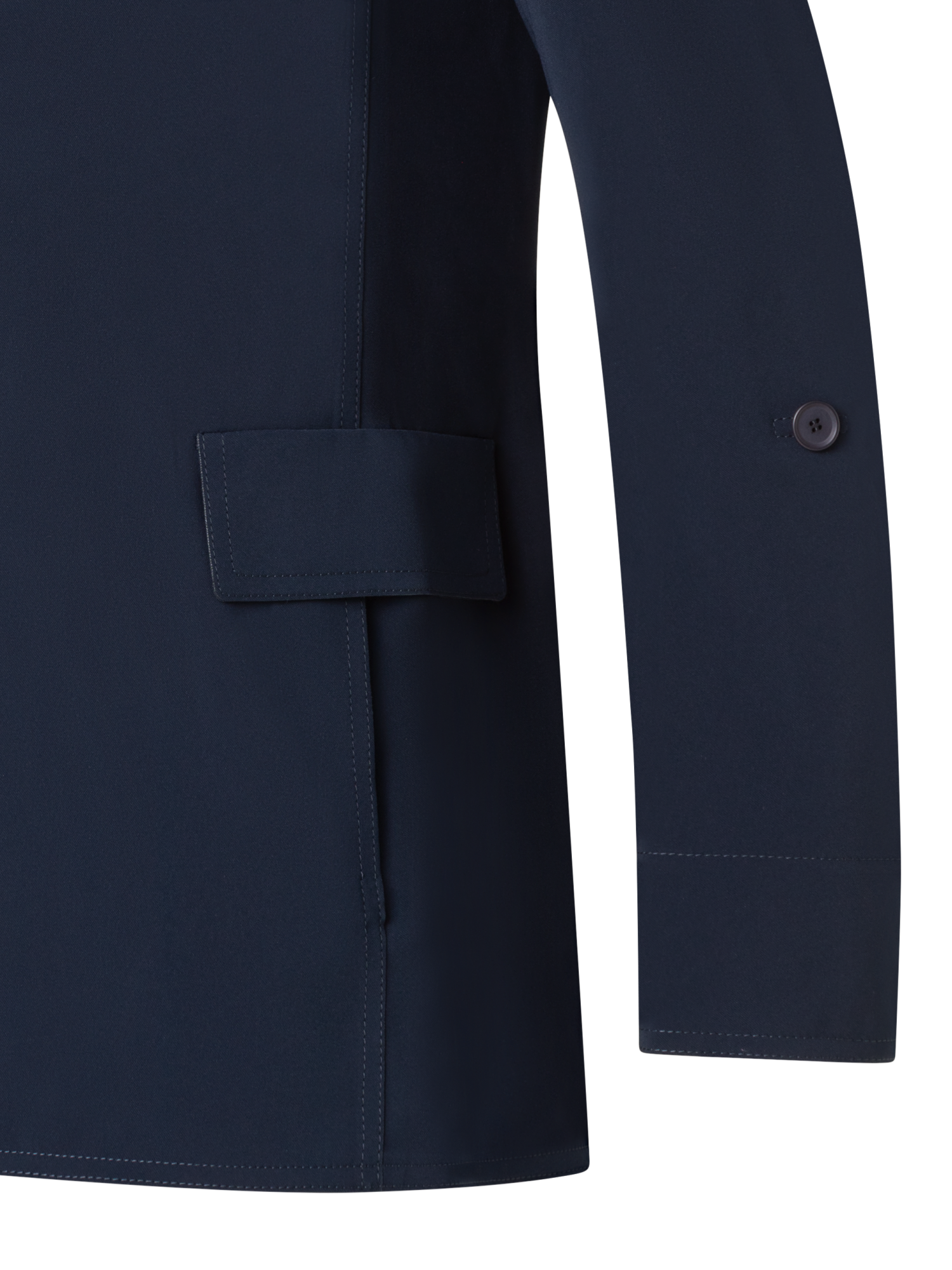 Designer Travel-Friendly Laser Cut Boyfriend Blazer - navy - blue