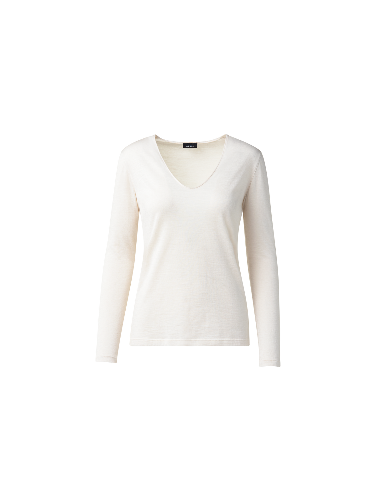 Designer Cashmere Silk Shirt - ecru - white