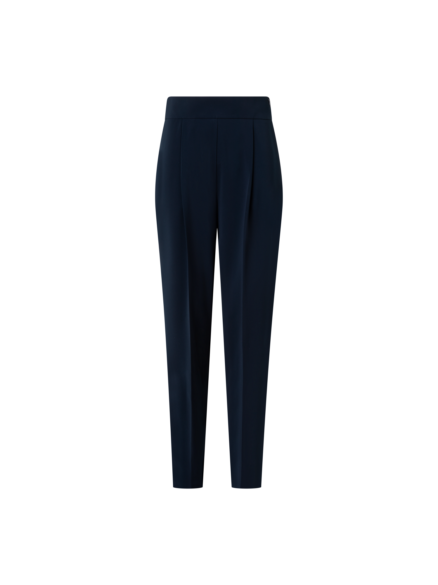 Designer Casual Slouchy Signature Lasercut Pants - navy - blue