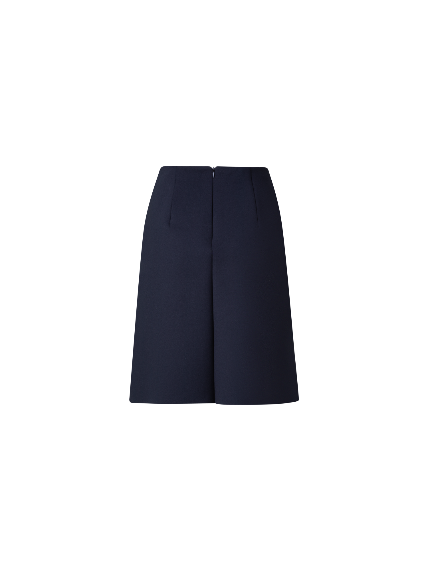 Designer Techno Neoprene Skirt - black