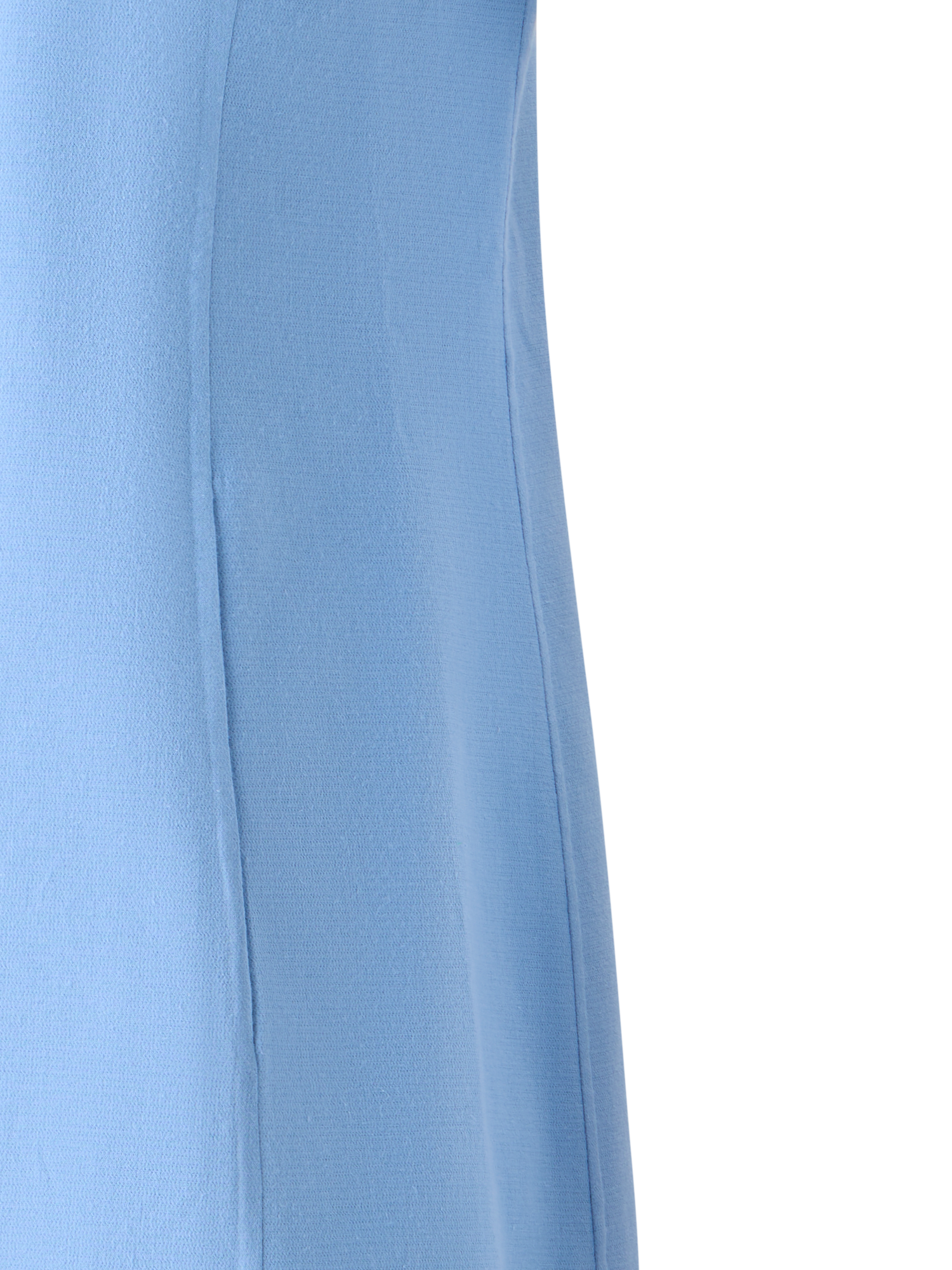 Designer Cotton Silk Stretch Double-Face Polo Dress - blue