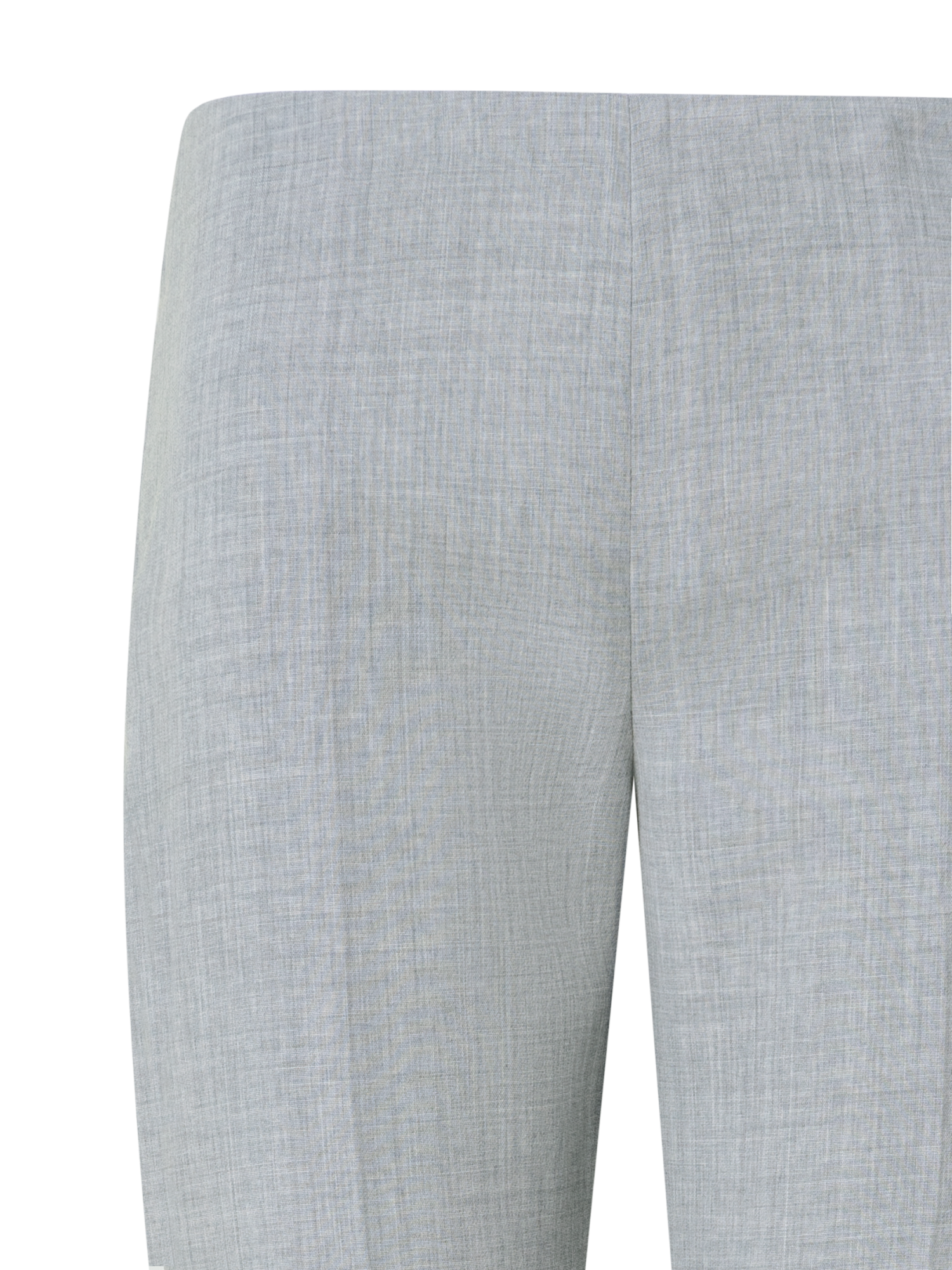 Designer Slim Wool Double-Face Pants - grey