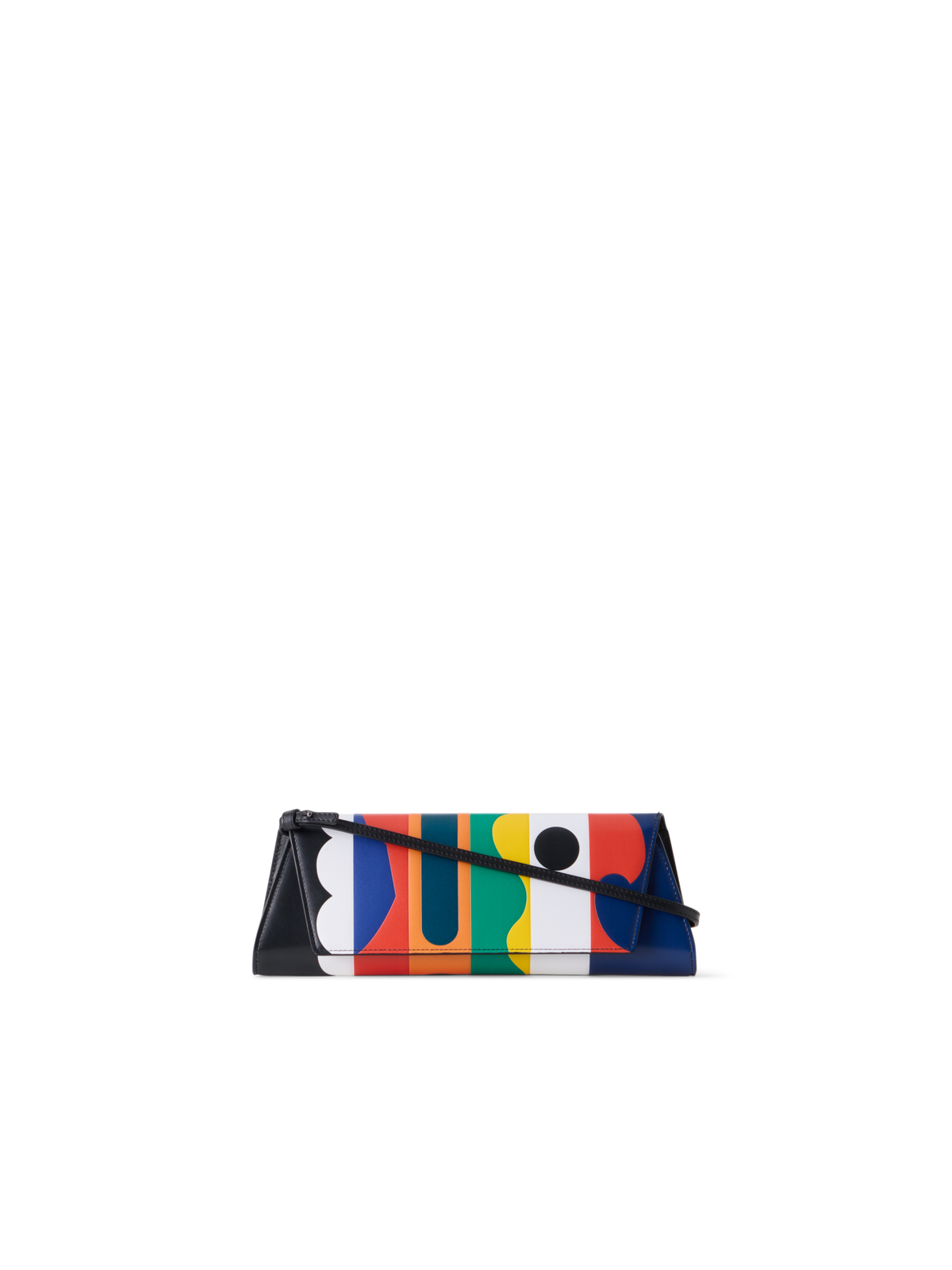 Designer Anouk Small Trapezoid Clutch - multicolor