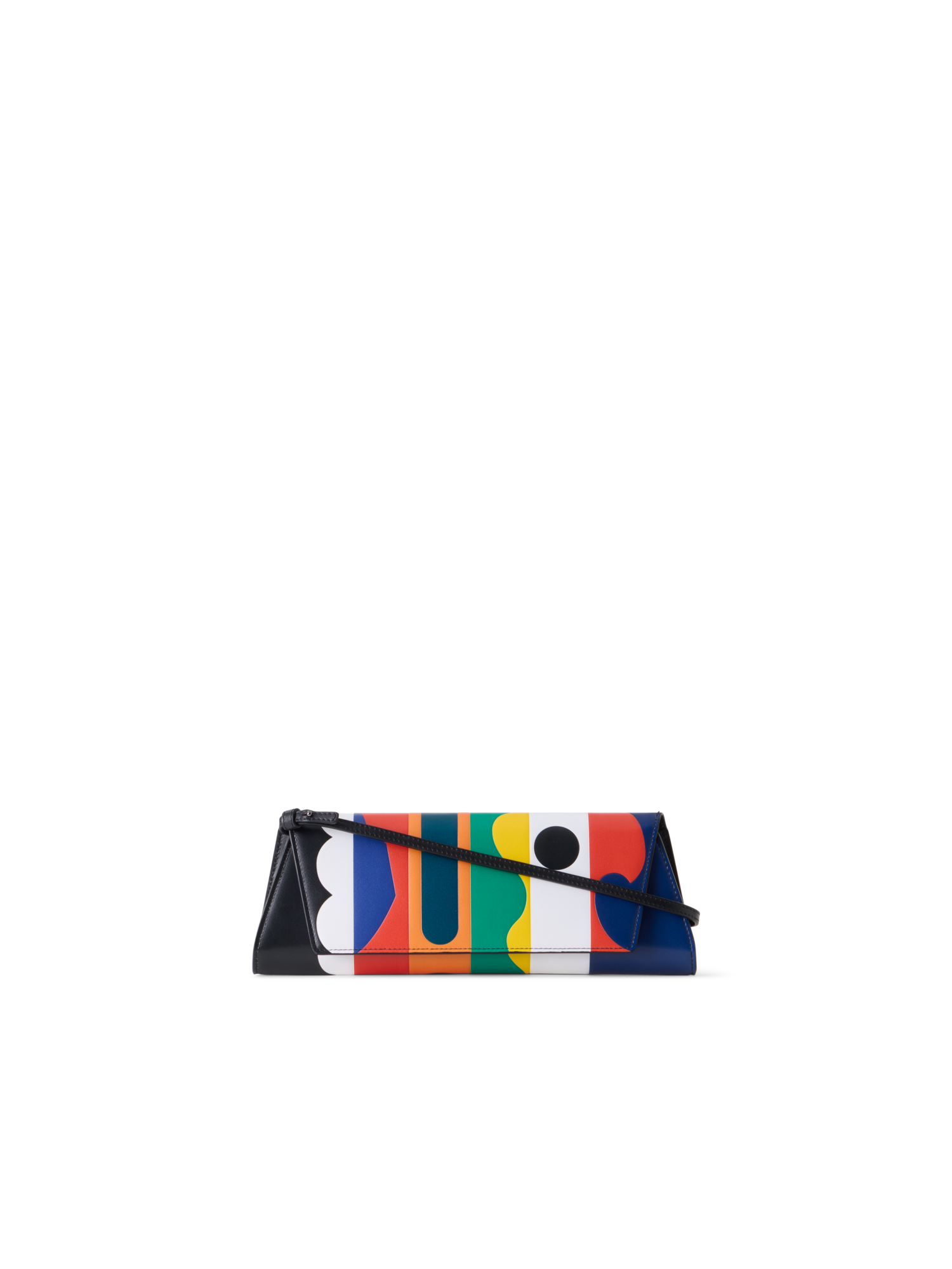 Designer Anouk Small Trapezoid Clutch - multicolor