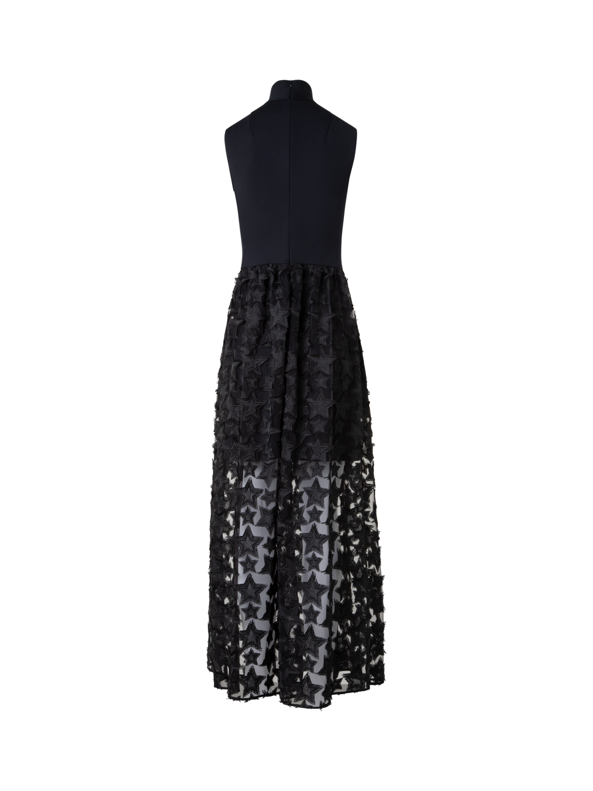 black designer midi dress Steel Confidence Off-Shoulder Midi Dress