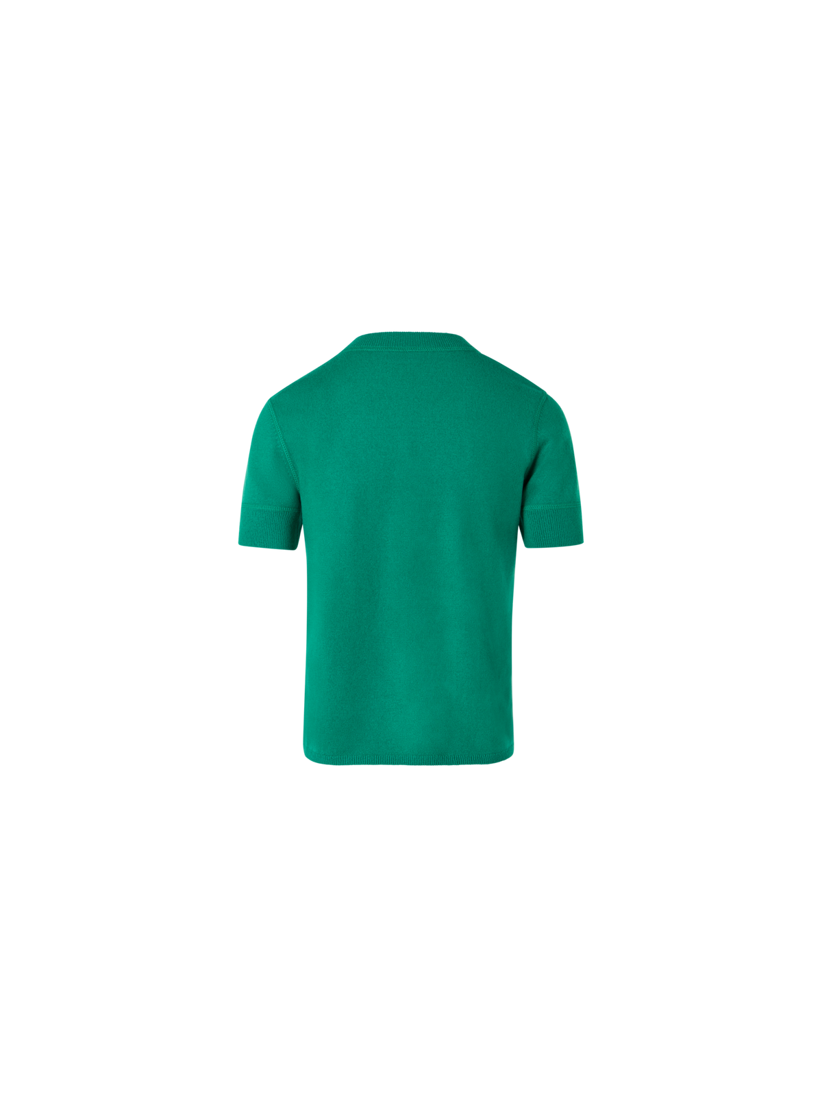 Designer Short-Sleeve Cashmere Knit Sweater - green