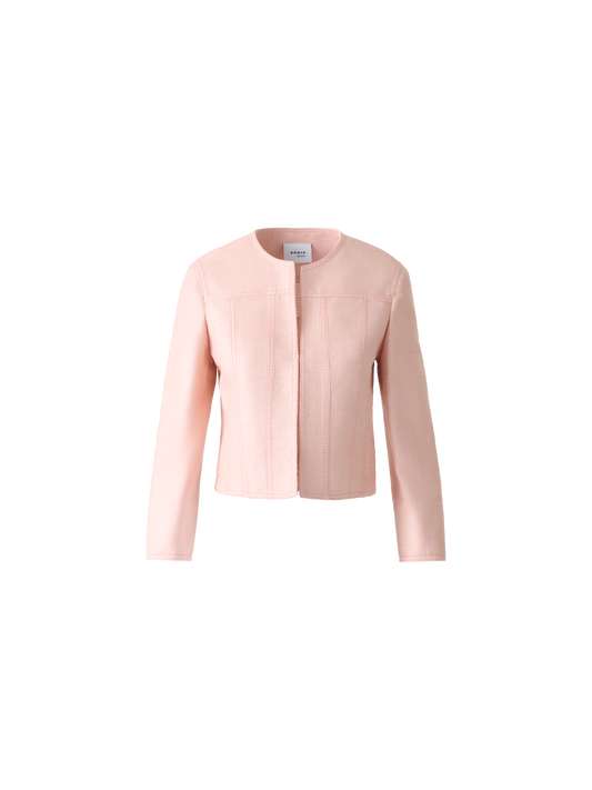 Designer Short Jacket in Indian Silk Ottoman