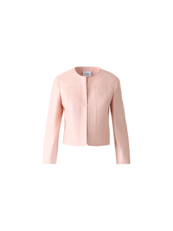 Designer Short Jacket in Indian Silk Ottoman